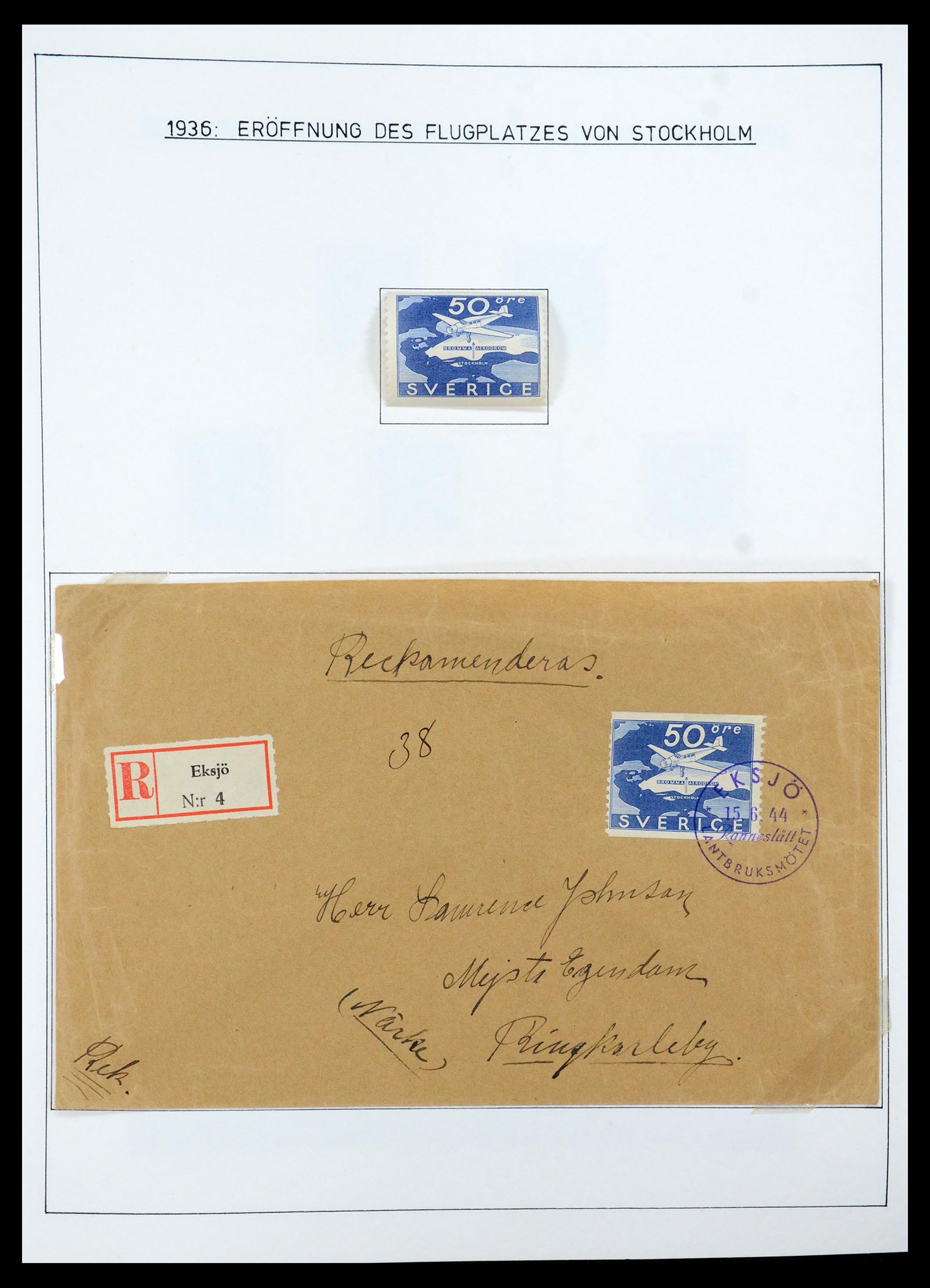 35269 008 - Postzegelverzameling 35269 Zweden 1932-1988.
