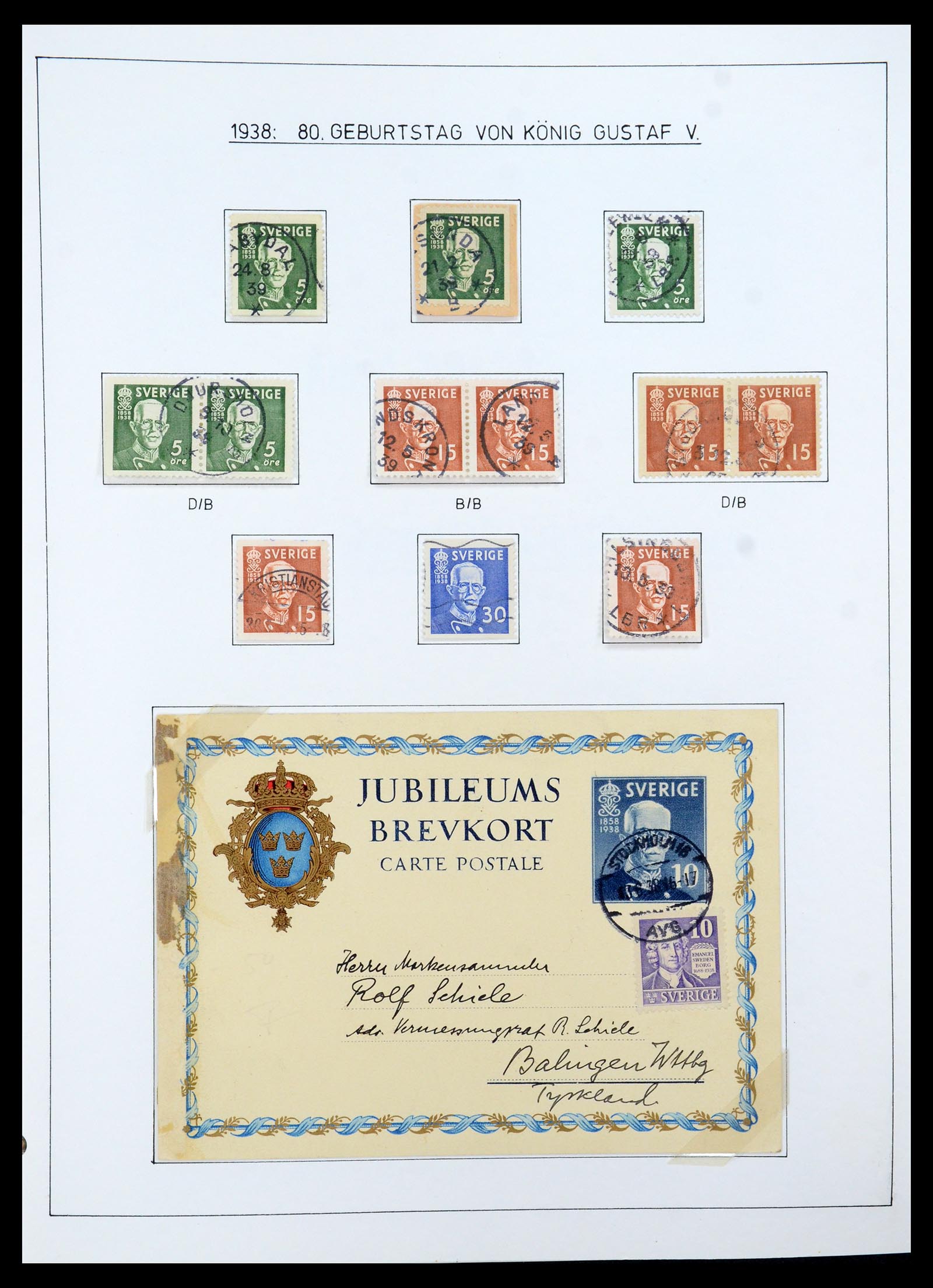 35269 013 - Postzegelverzameling 35269 Zweden 1932-1988.