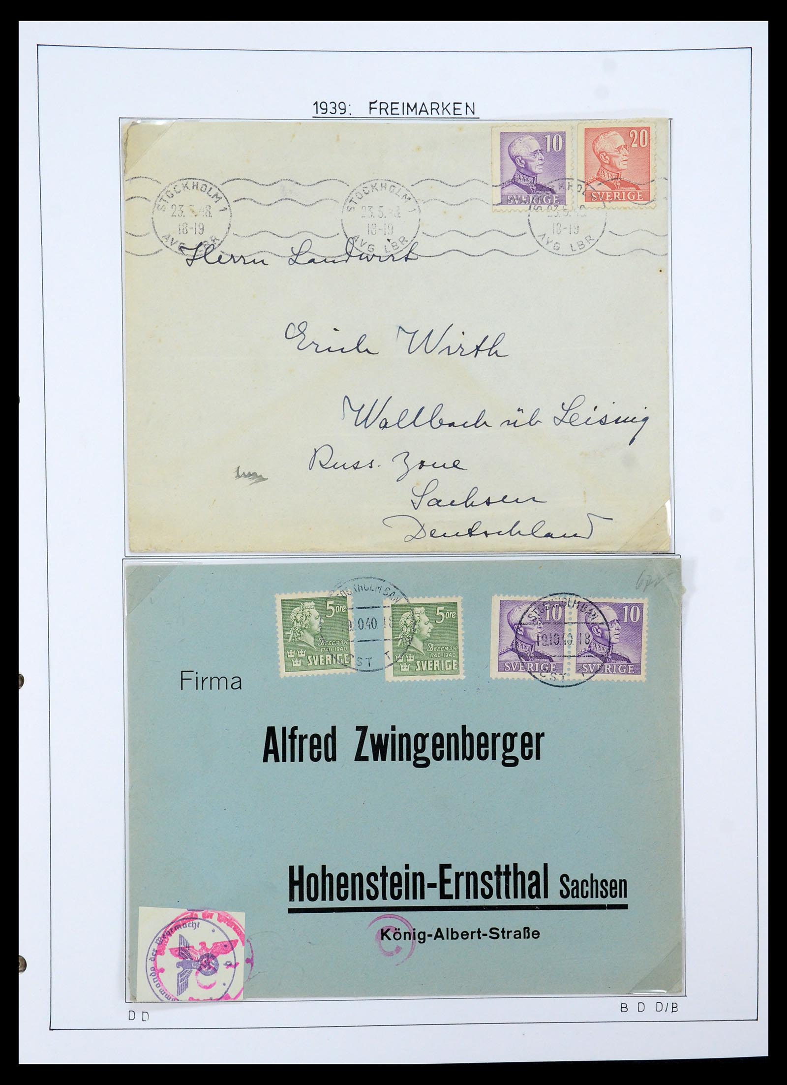 35269 017 - Postzegelverzameling 35269 Zweden 1932-1988.