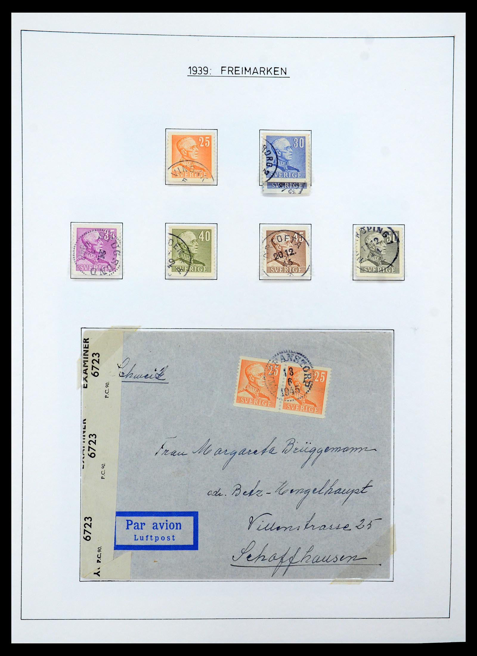 35269 020 - Postzegelverzameling 35269 Zweden 1932-1988.