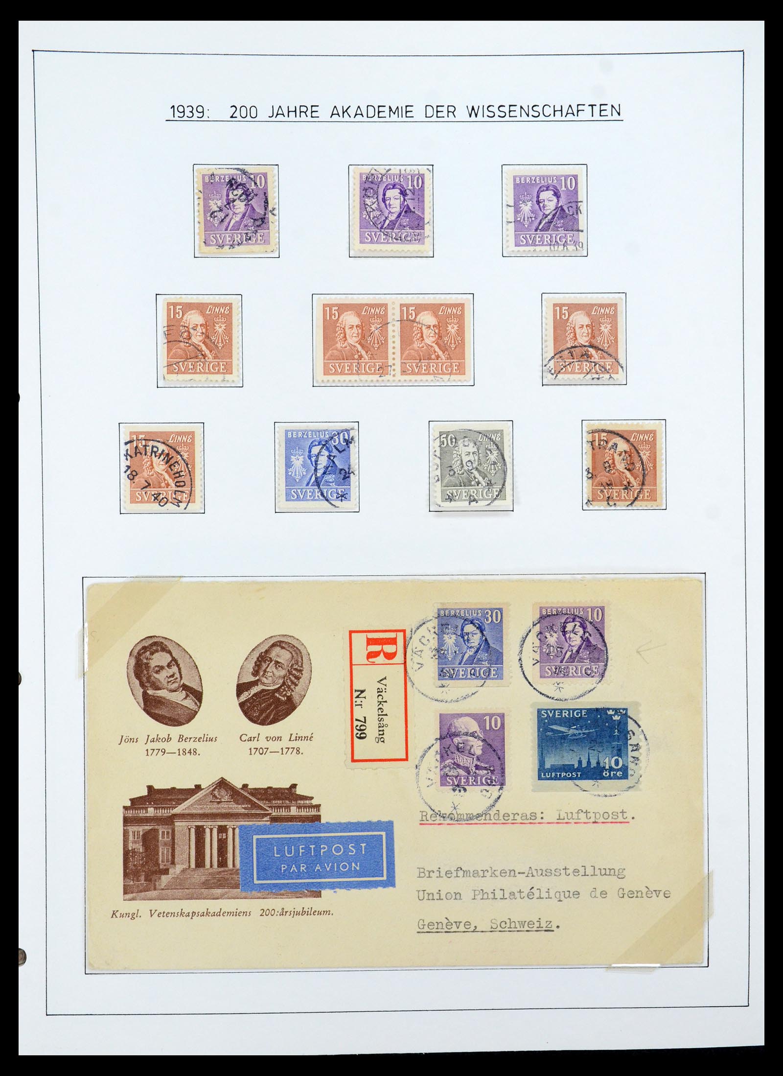 35269 022 - Postzegelverzameling 35269 Zweden 1932-1988.
