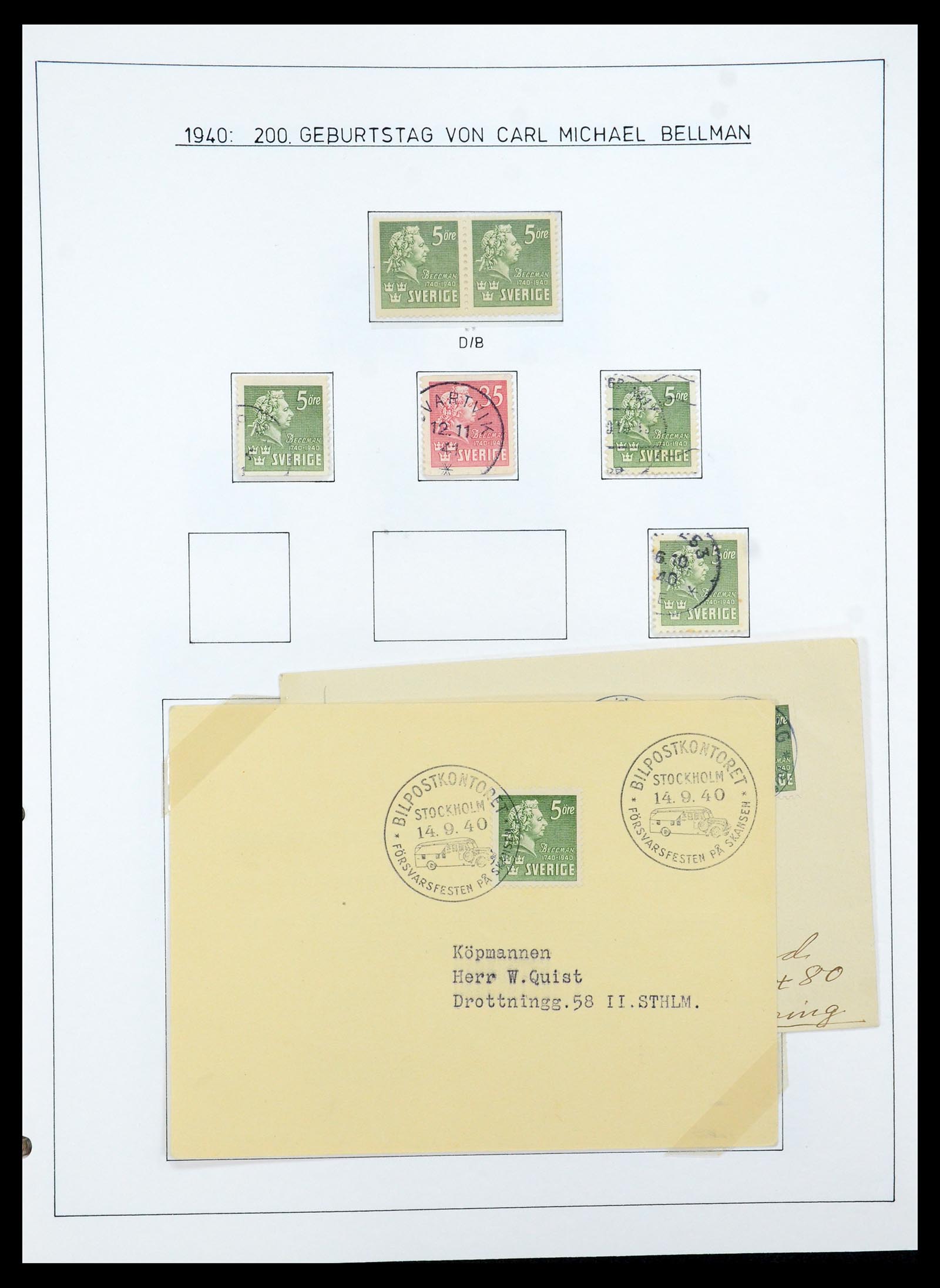 35269 025 - Postzegelverzameling 35269 Zweden 1932-1988.