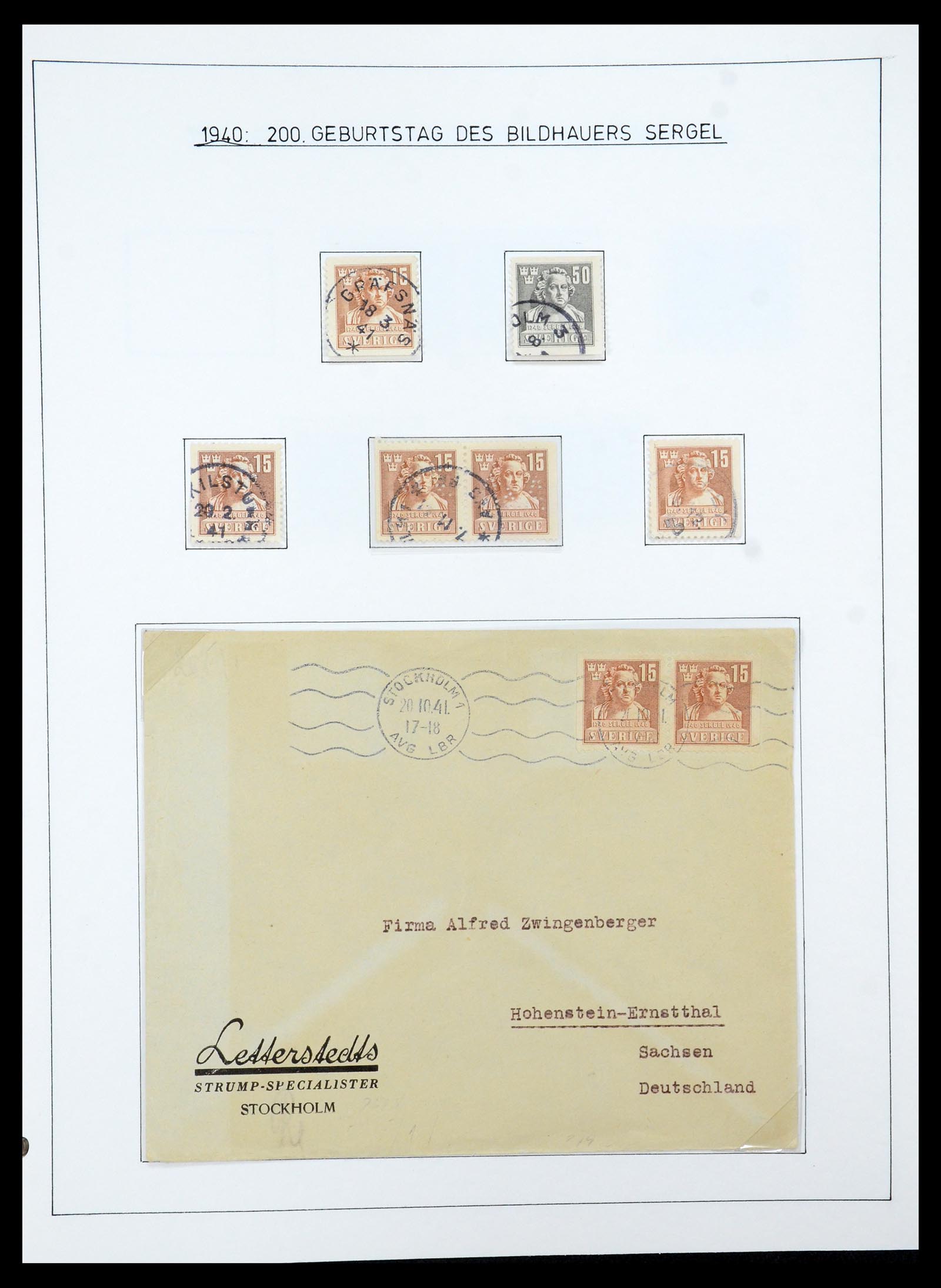 35269 026 - Postzegelverzameling 35269 Zweden 1932-1988.