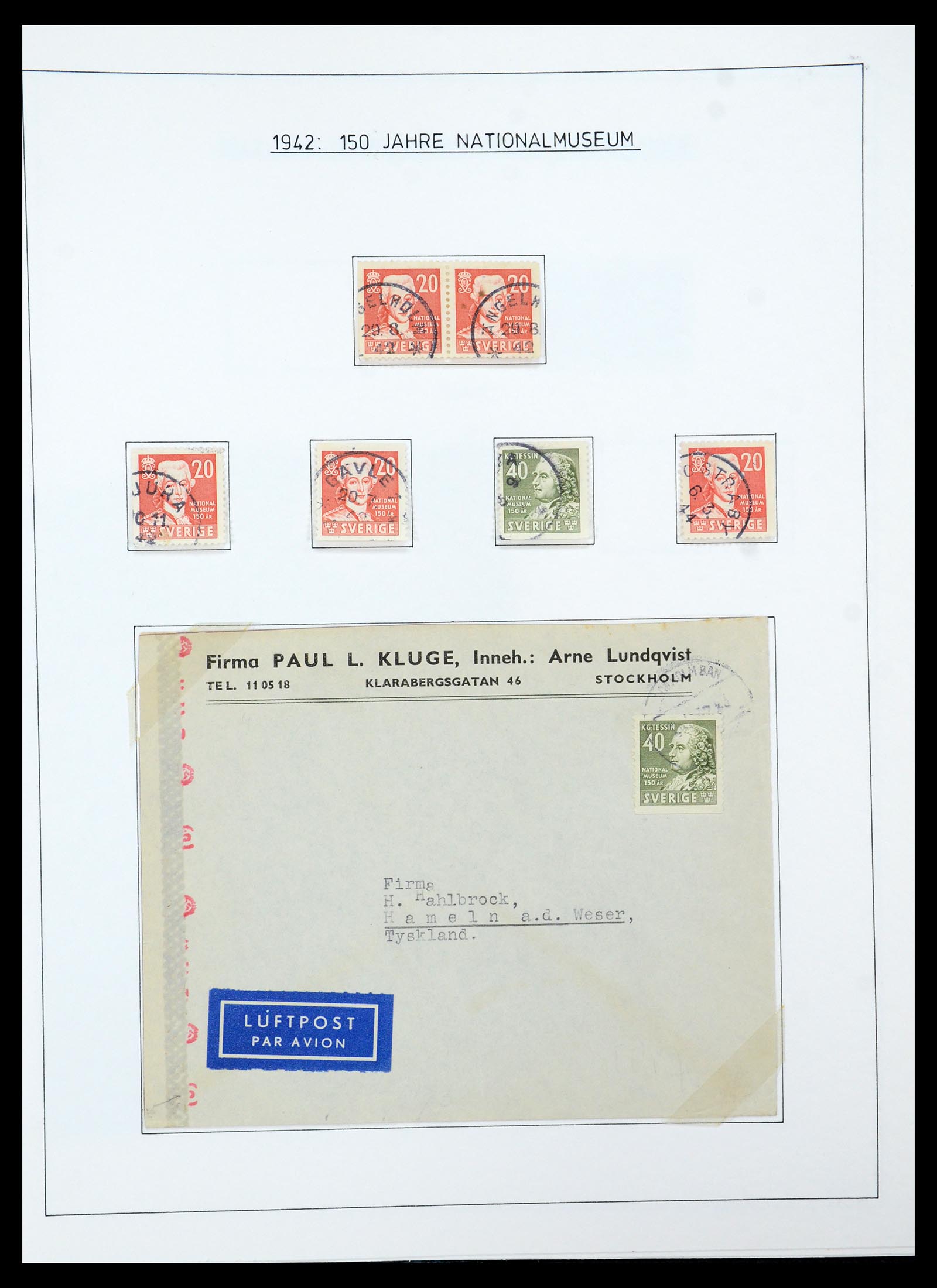35269 033 - Postzegelverzameling 35269 Zweden 1932-1988.
