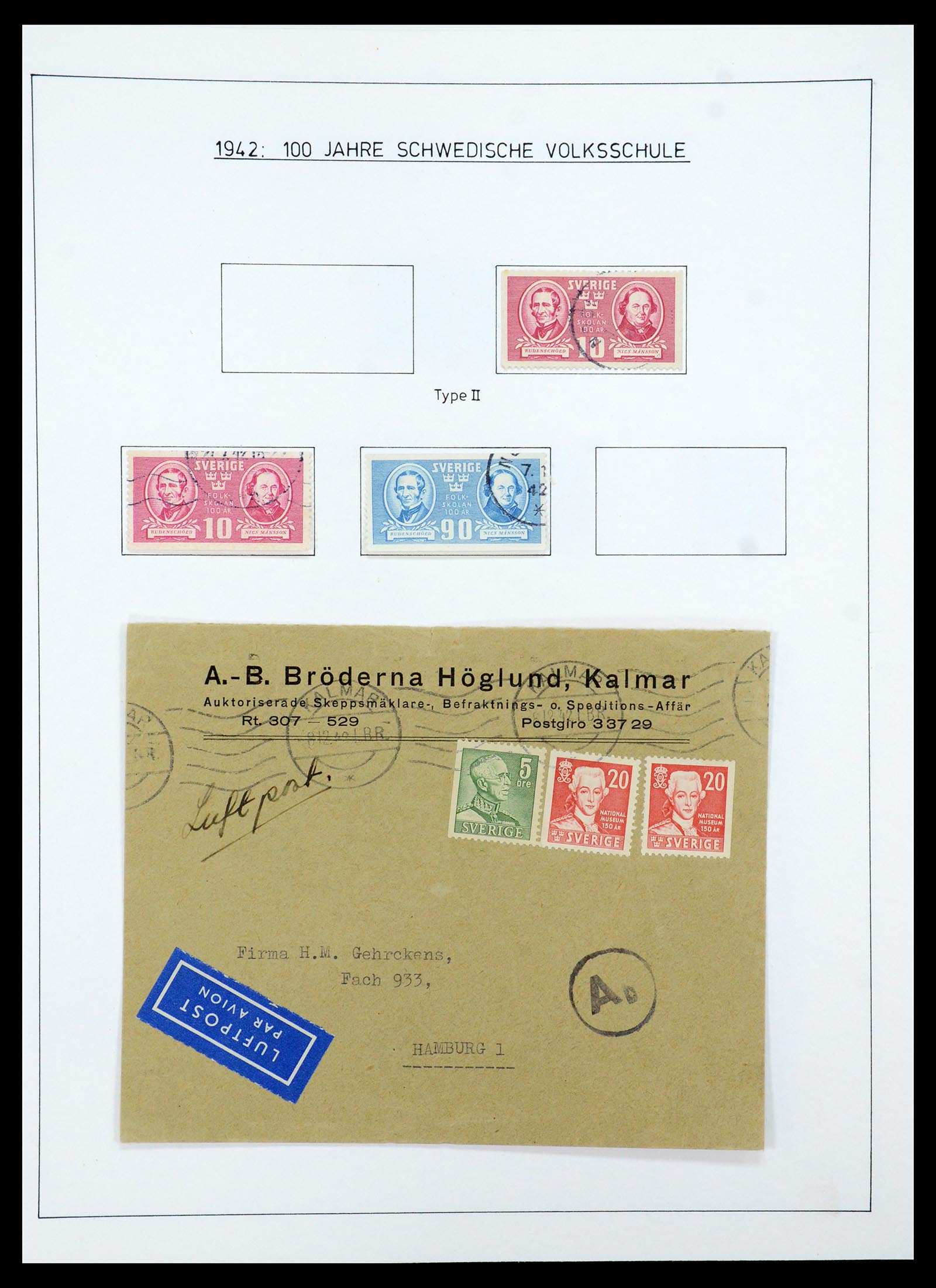 35269 034 - Postzegelverzameling 35269 Zweden 1932-1988.