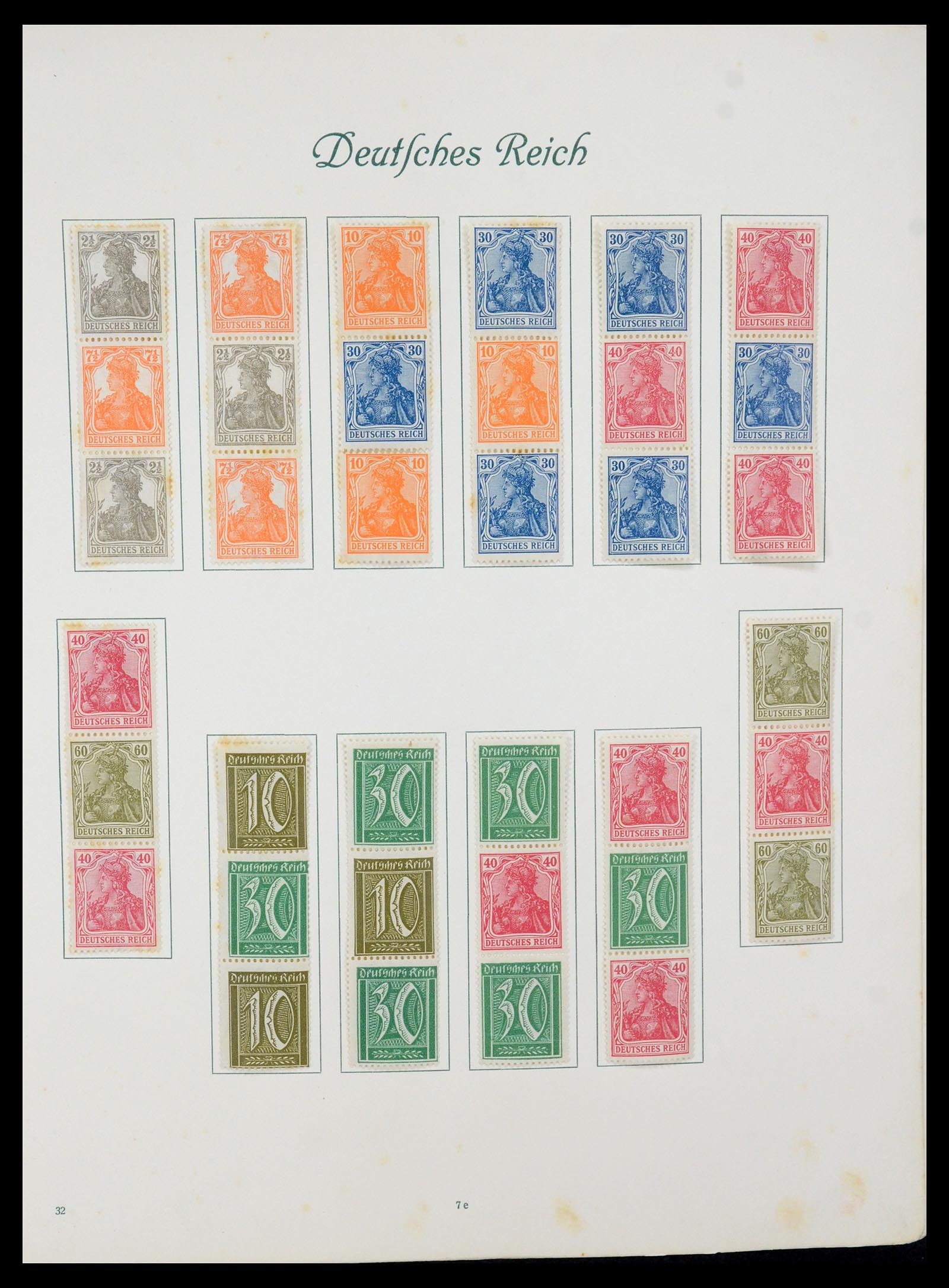 35270 006 - Postzegelverzameling 35270 Duitse Rijk combinaties 1912-1941.