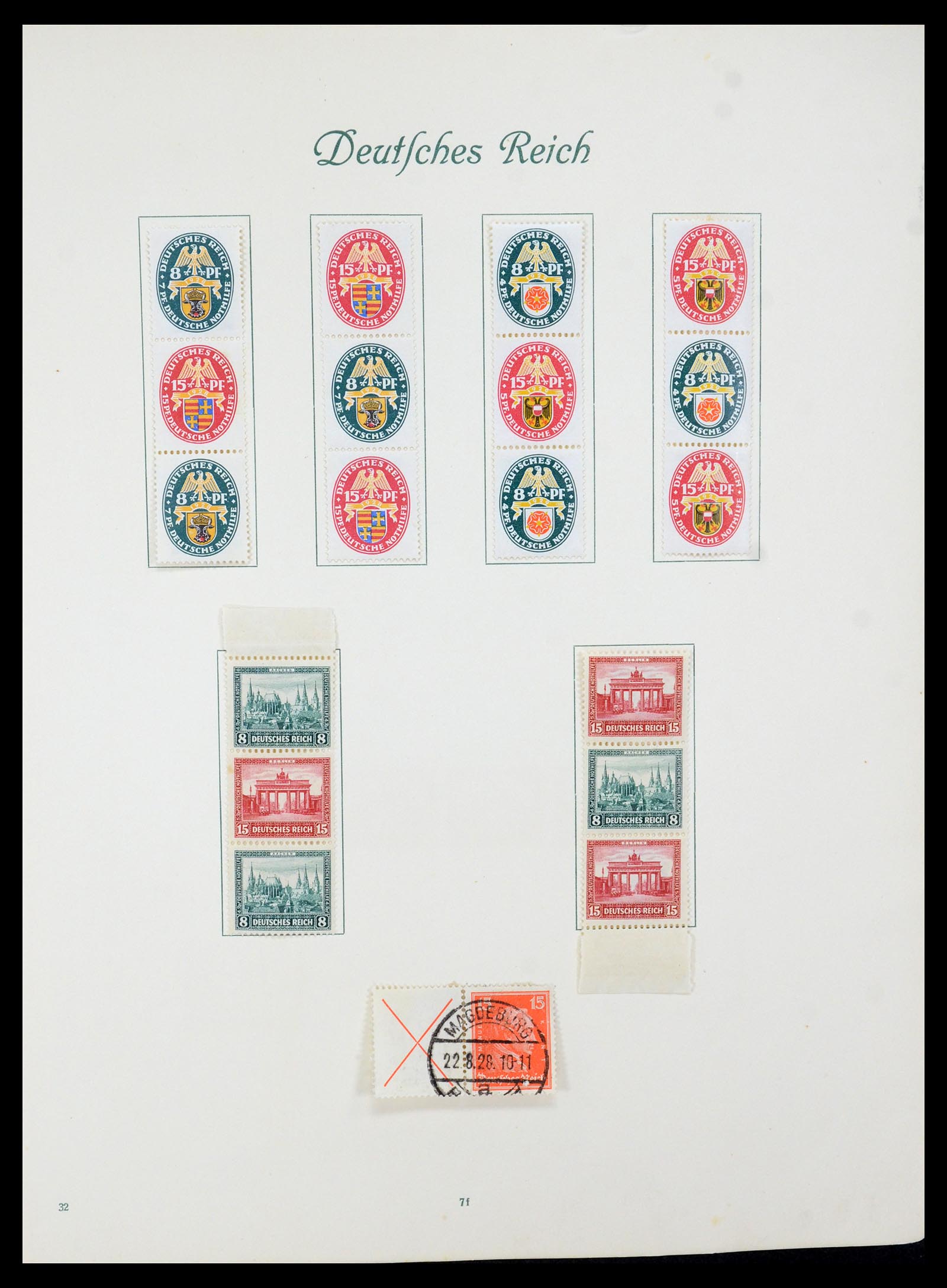 35270 008 - Postzegelverzameling 35270 Duitse Rijk combinaties 1912-1941.