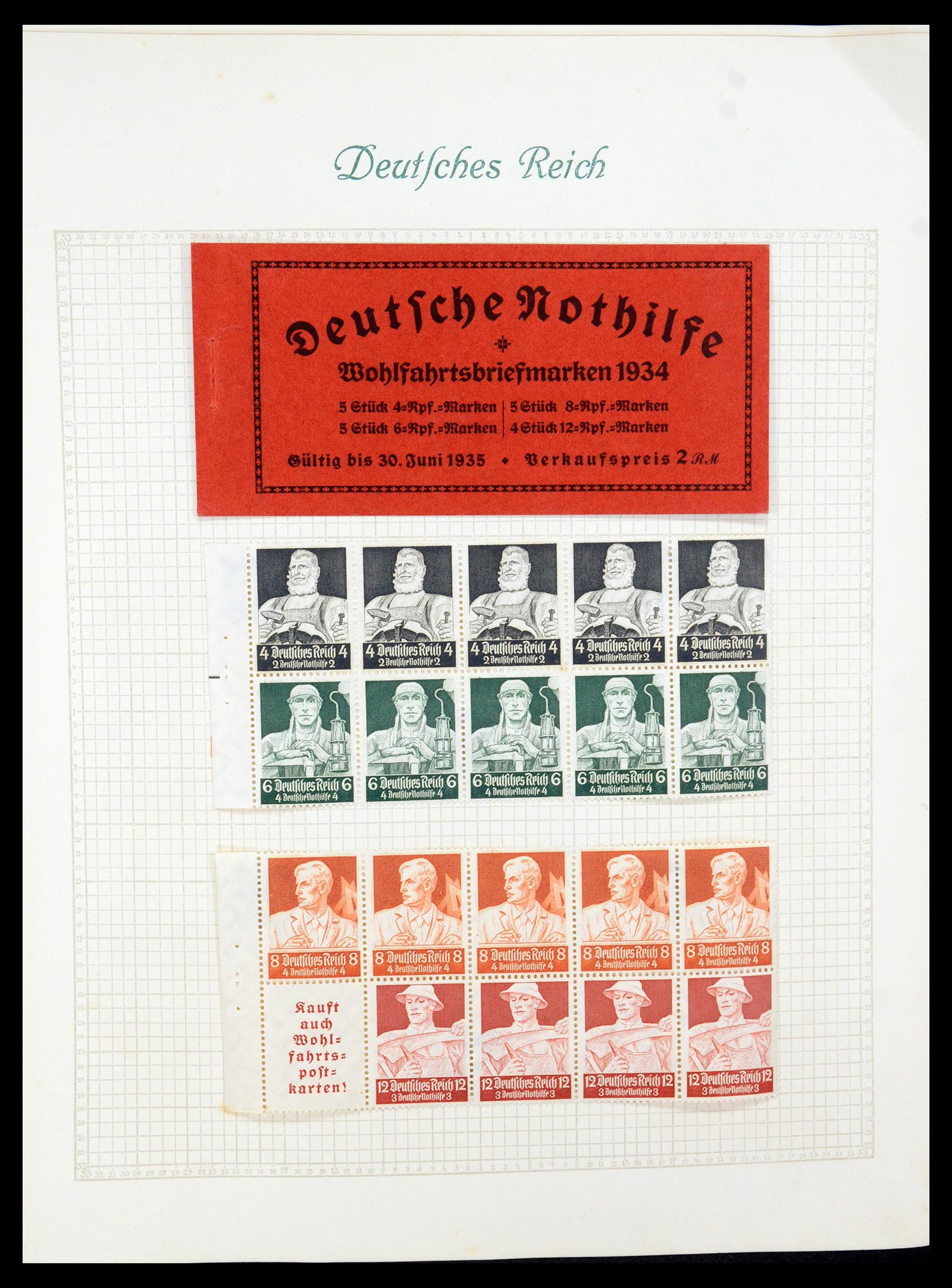 35270 027 - Stamp Collection 35270 German Reich combinations 1912-1941.