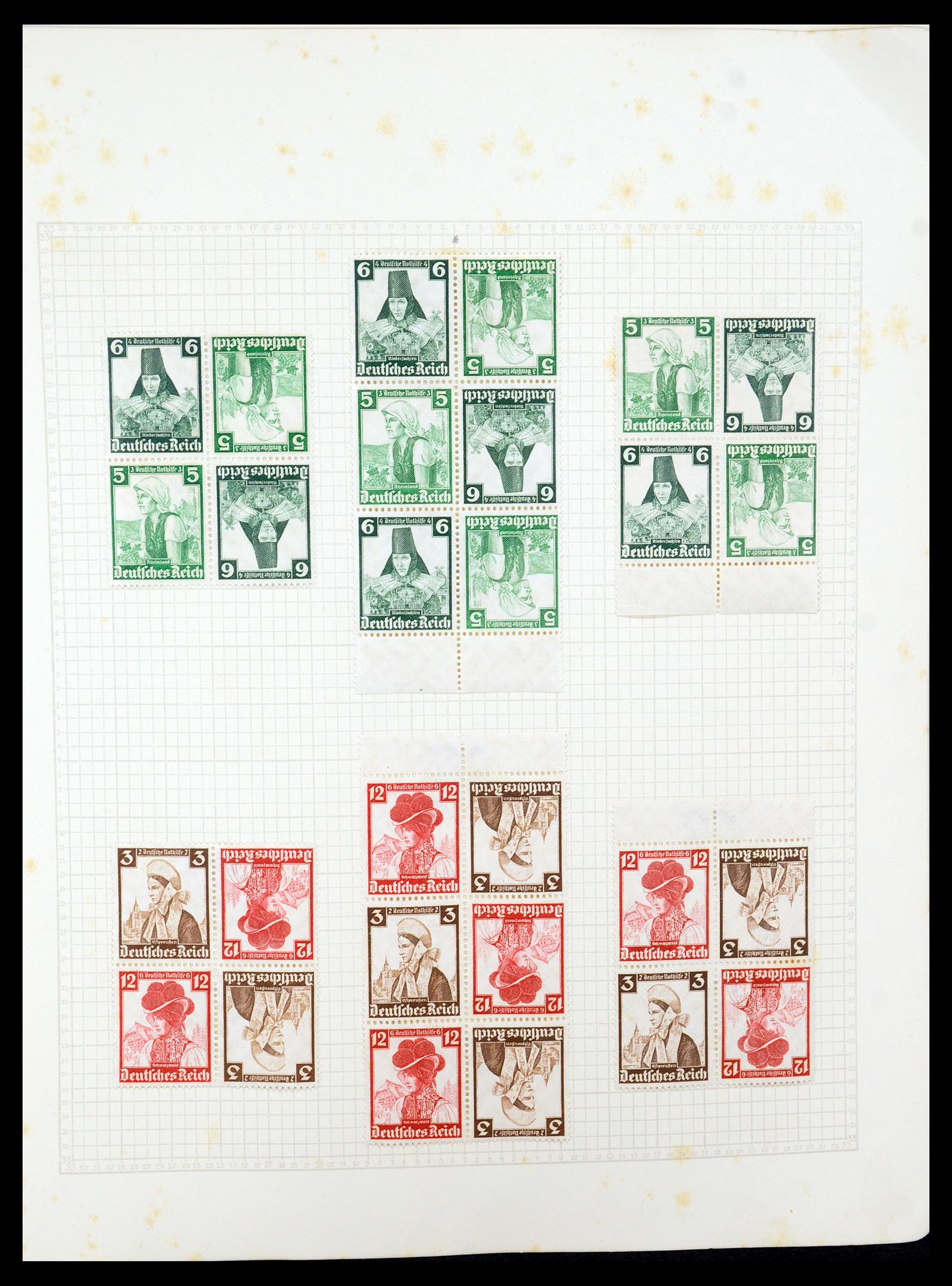 35270 030 - Stamp Collection 35270 German Reich combinations 1912-1941.