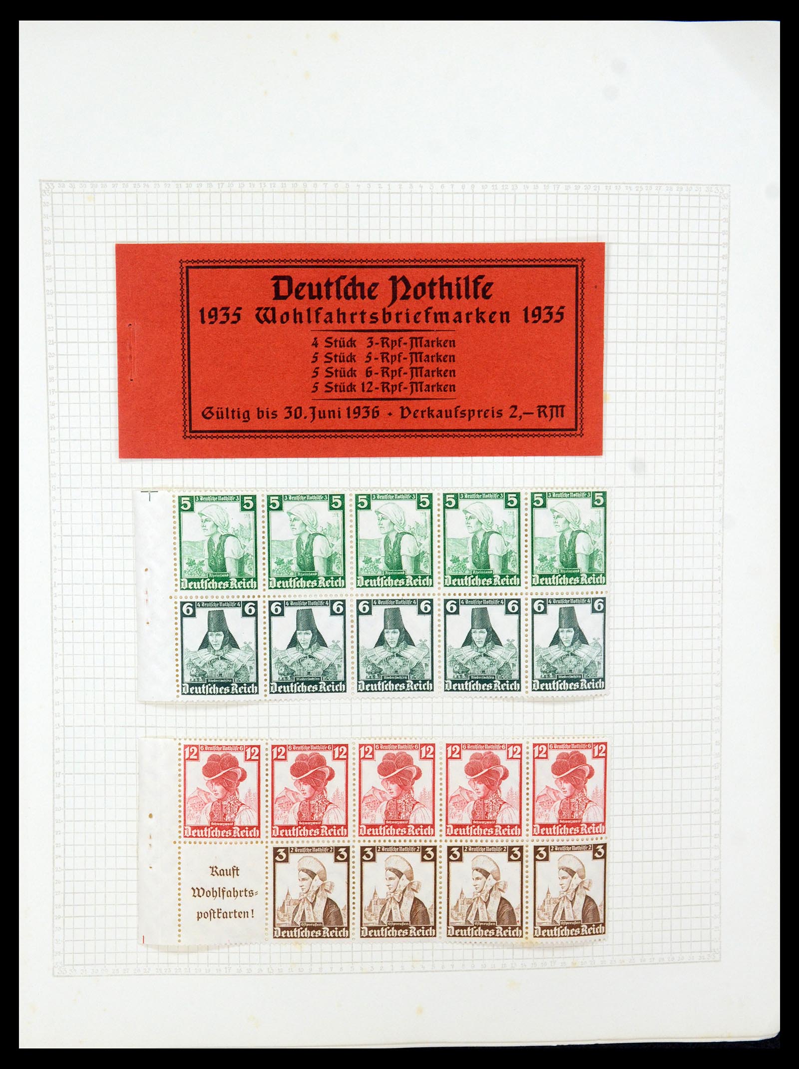 35270 032 - Stamp Collection 35270 German Reich combinations 1912-1941.