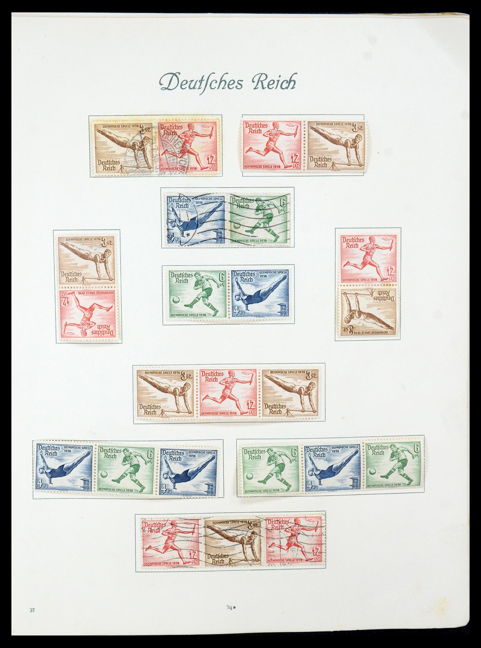 35270 033 - Stamp Collection 35270 German Reich combinations 1912-1941.