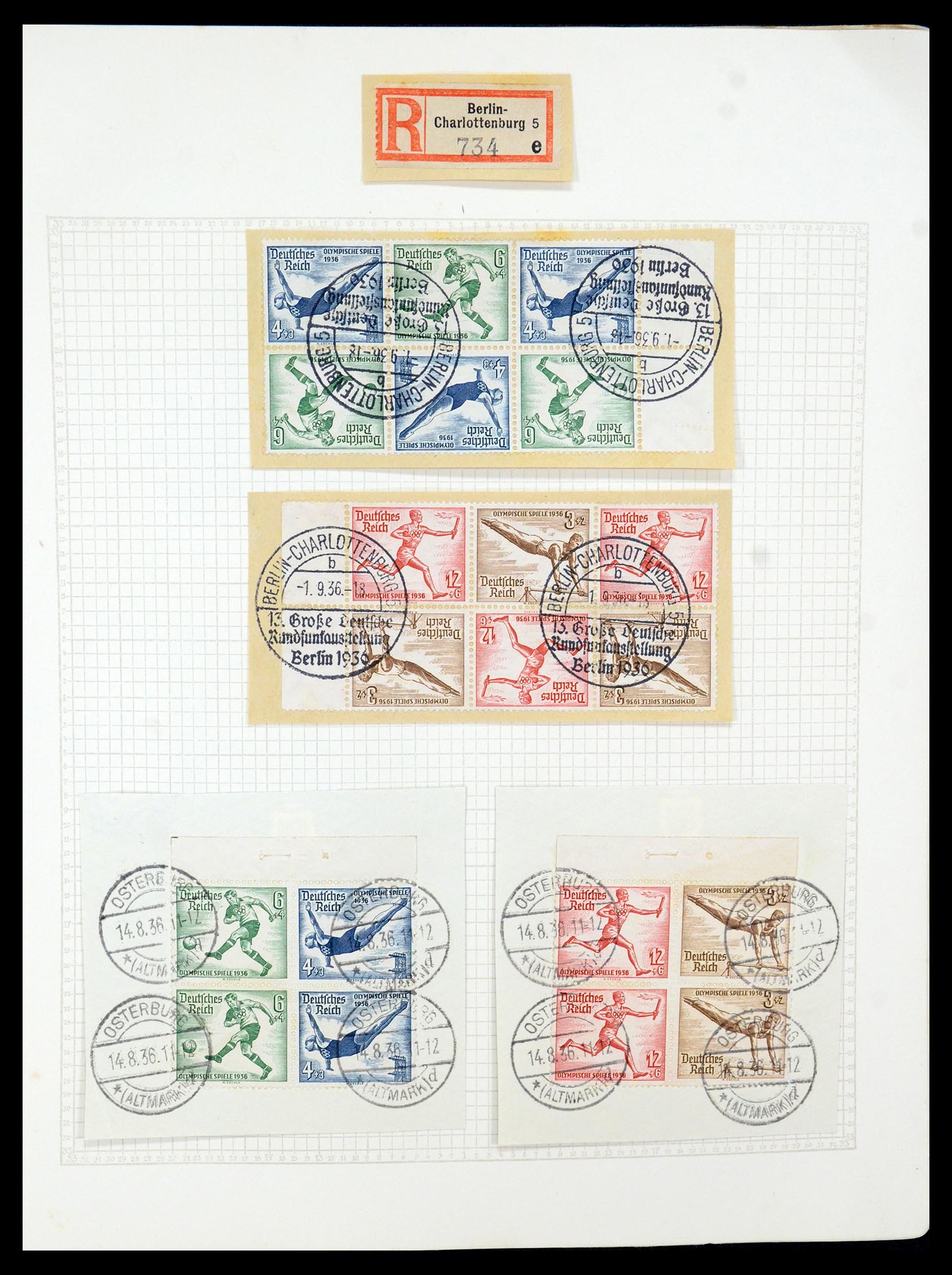 35270 036 - Stamp Collection 35270 German Reich combinations 1912-1941.