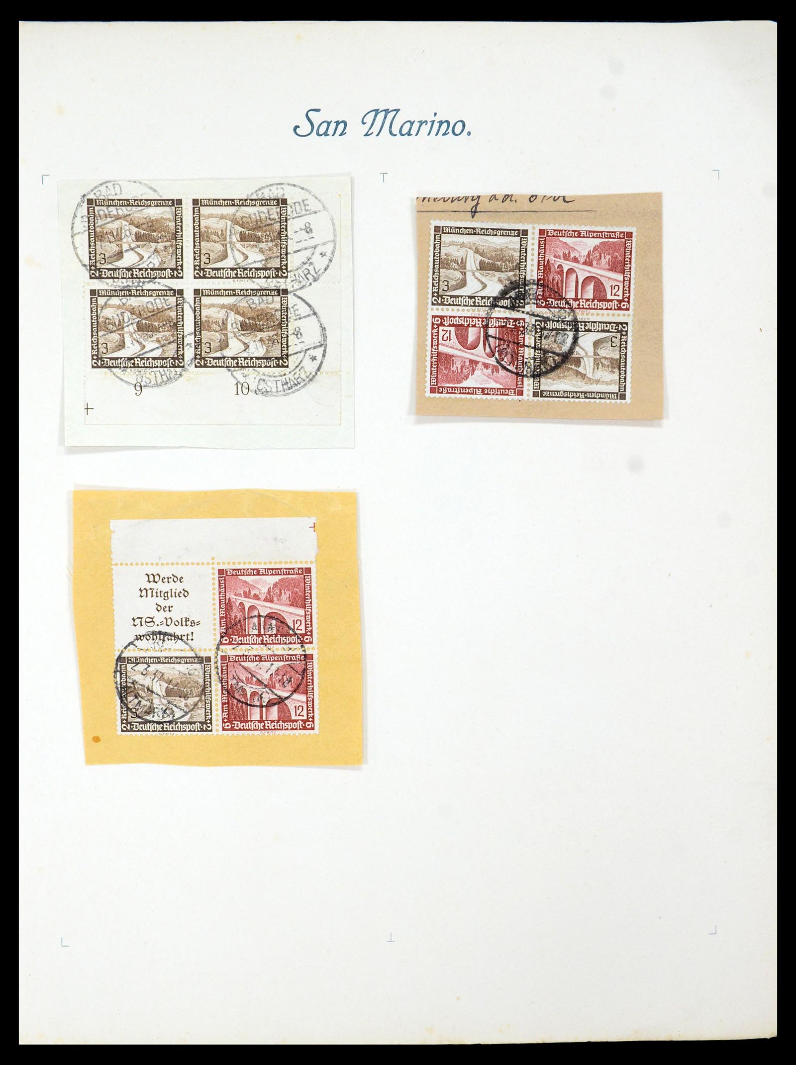 35270 052 - Stamp Collection 35270 German Reich combinations 1912-1941.