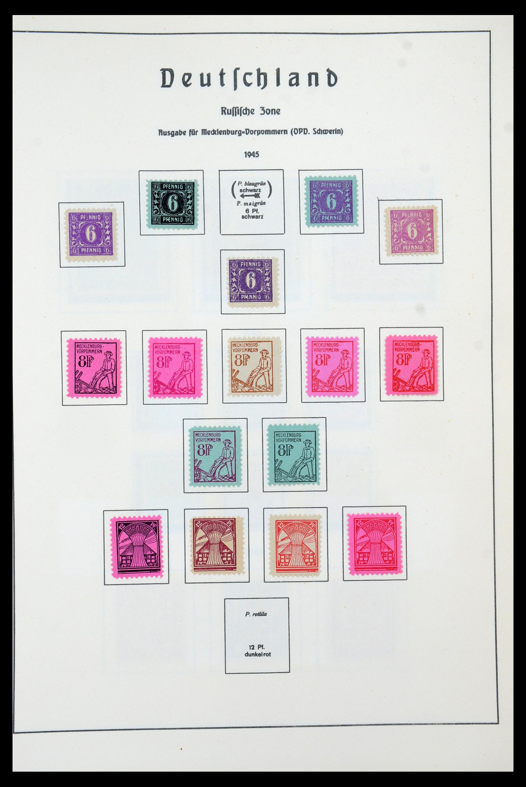 35277 003 - Postzegelverzameling 35277 Sovjet Zone en DDR 1945-1961.