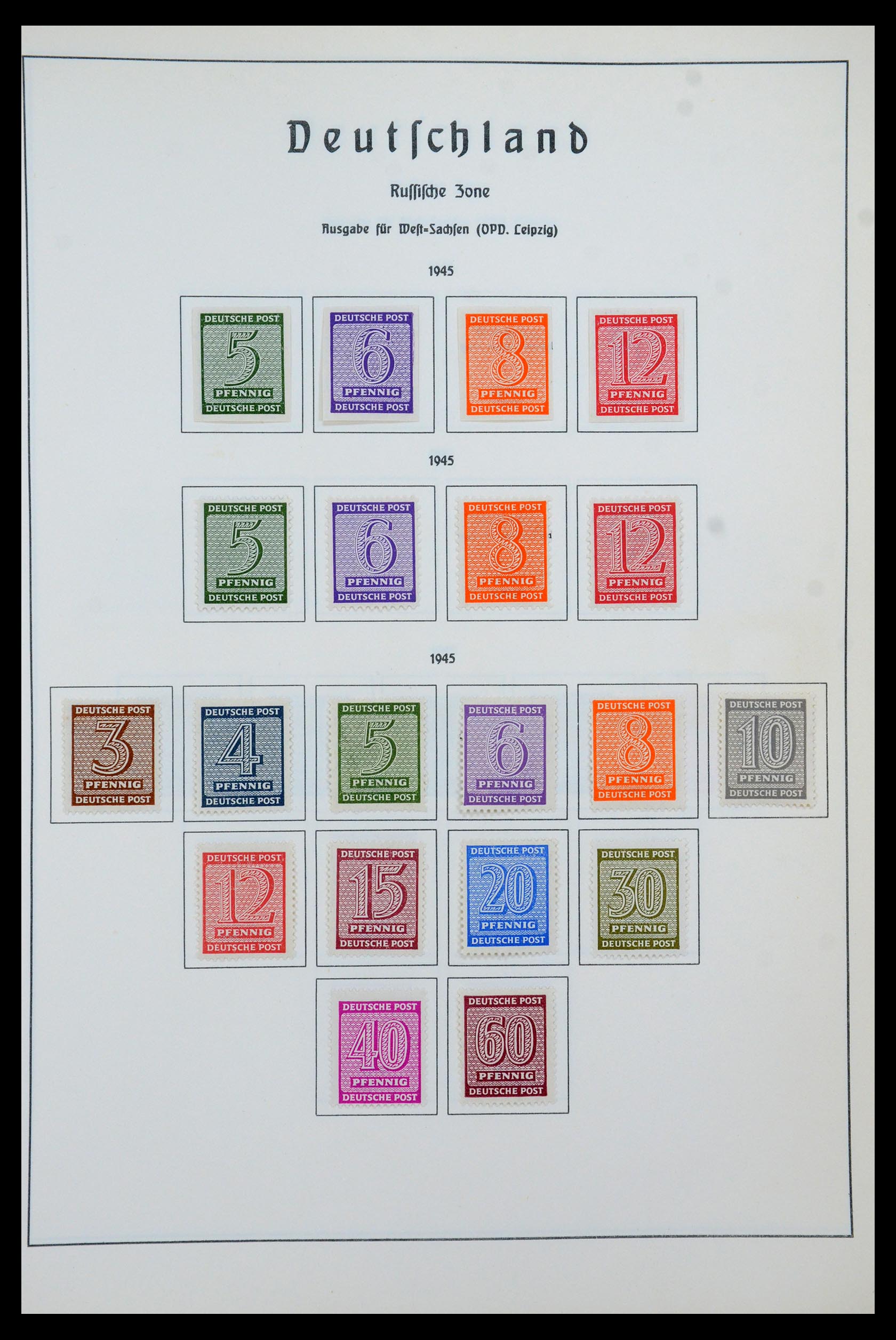 35277 010 - Postzegelverzameling 35277 Sovjet Zone en DDR 1945-1961.