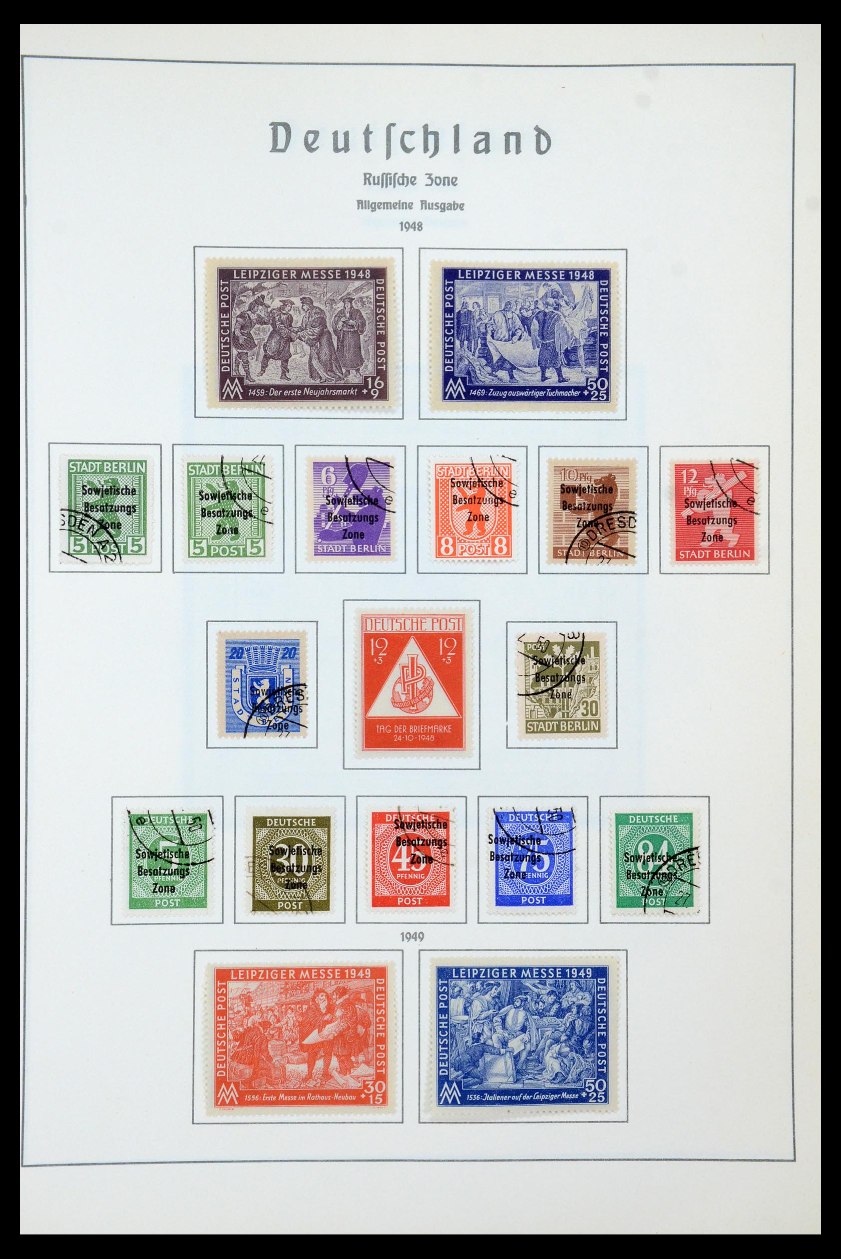 35277 021 - Postzegelverzameling 35277 Sovjet Zone en DDR 1945-1961.