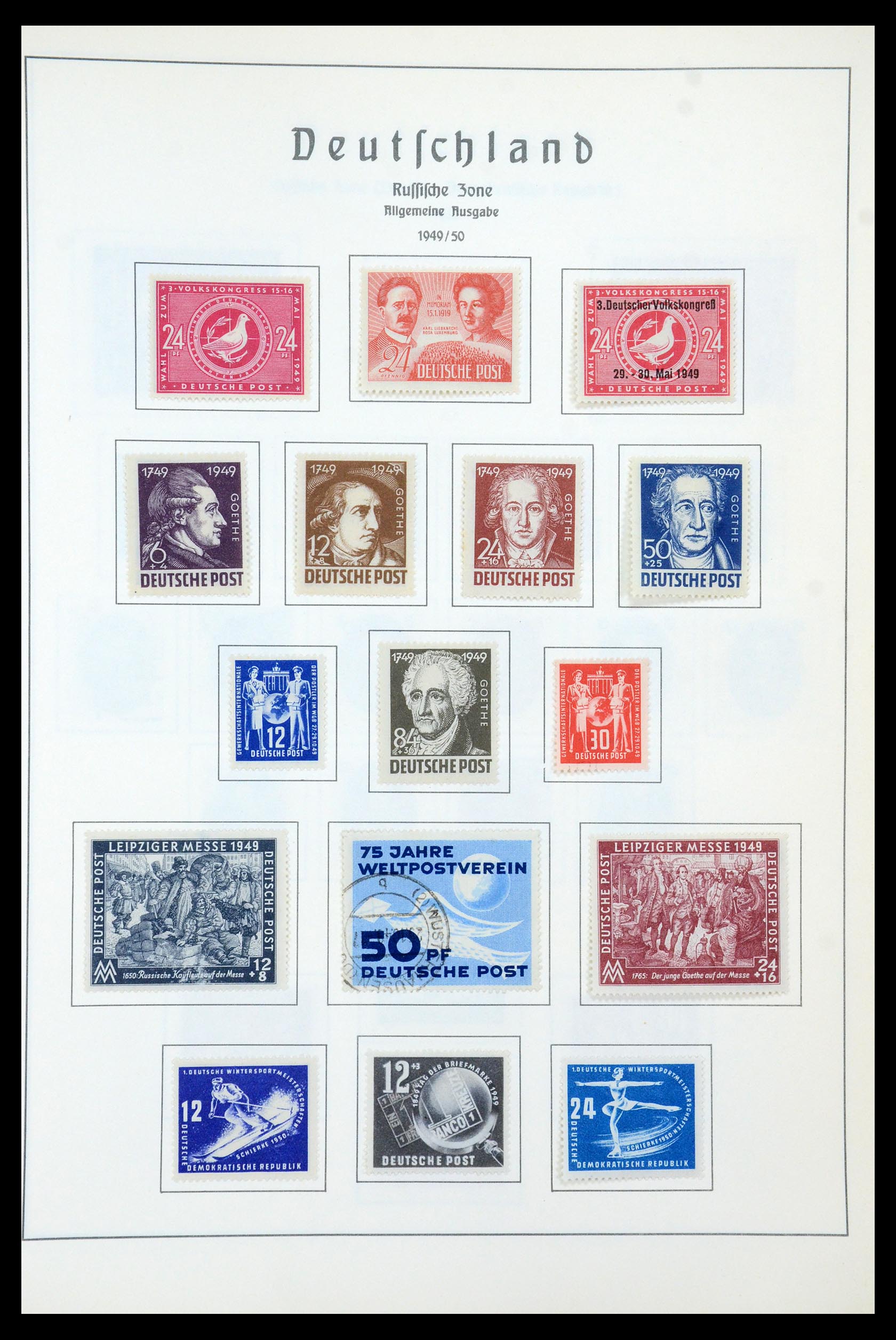 35277 024 - Postzegelverzameling 35277 Sovjet Zone en DDR 1945-1961.