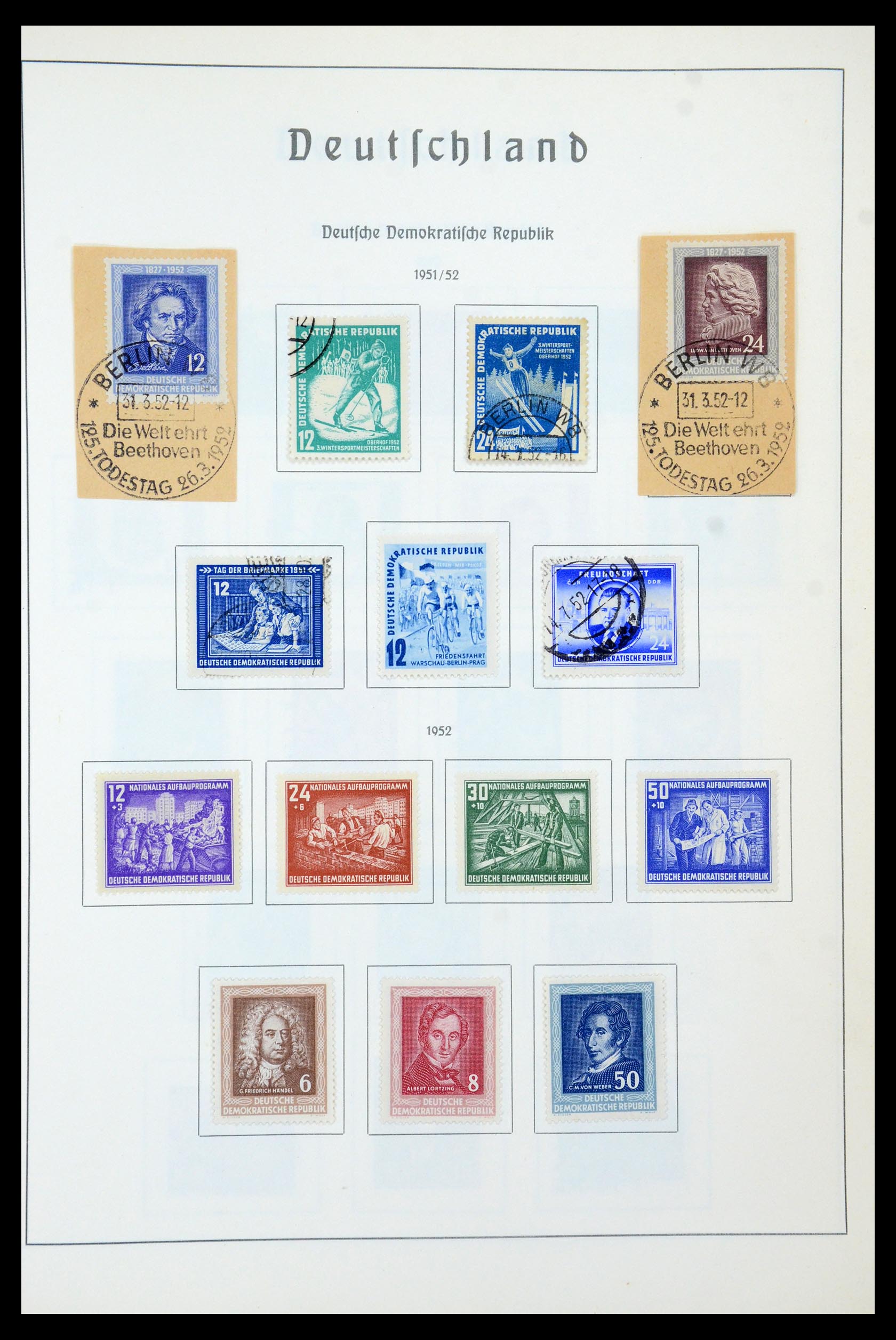 35277 028 - Postzegelverzameling 35277 Sovjet Zone en DDR 1945-1961.
