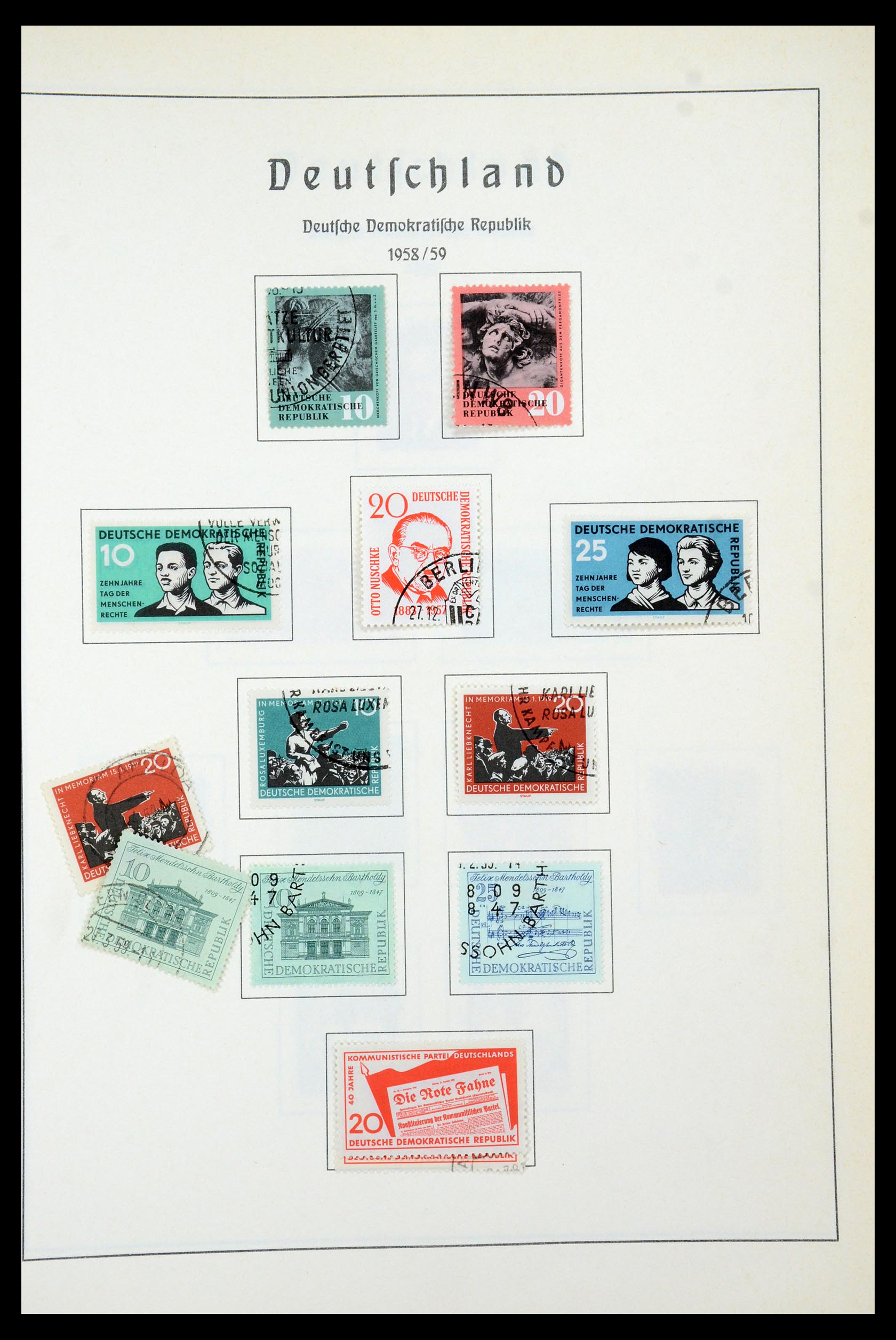 35277 058 - Postzegelverzameling 35277 Sovjet Zone en DDR 1945-1961.