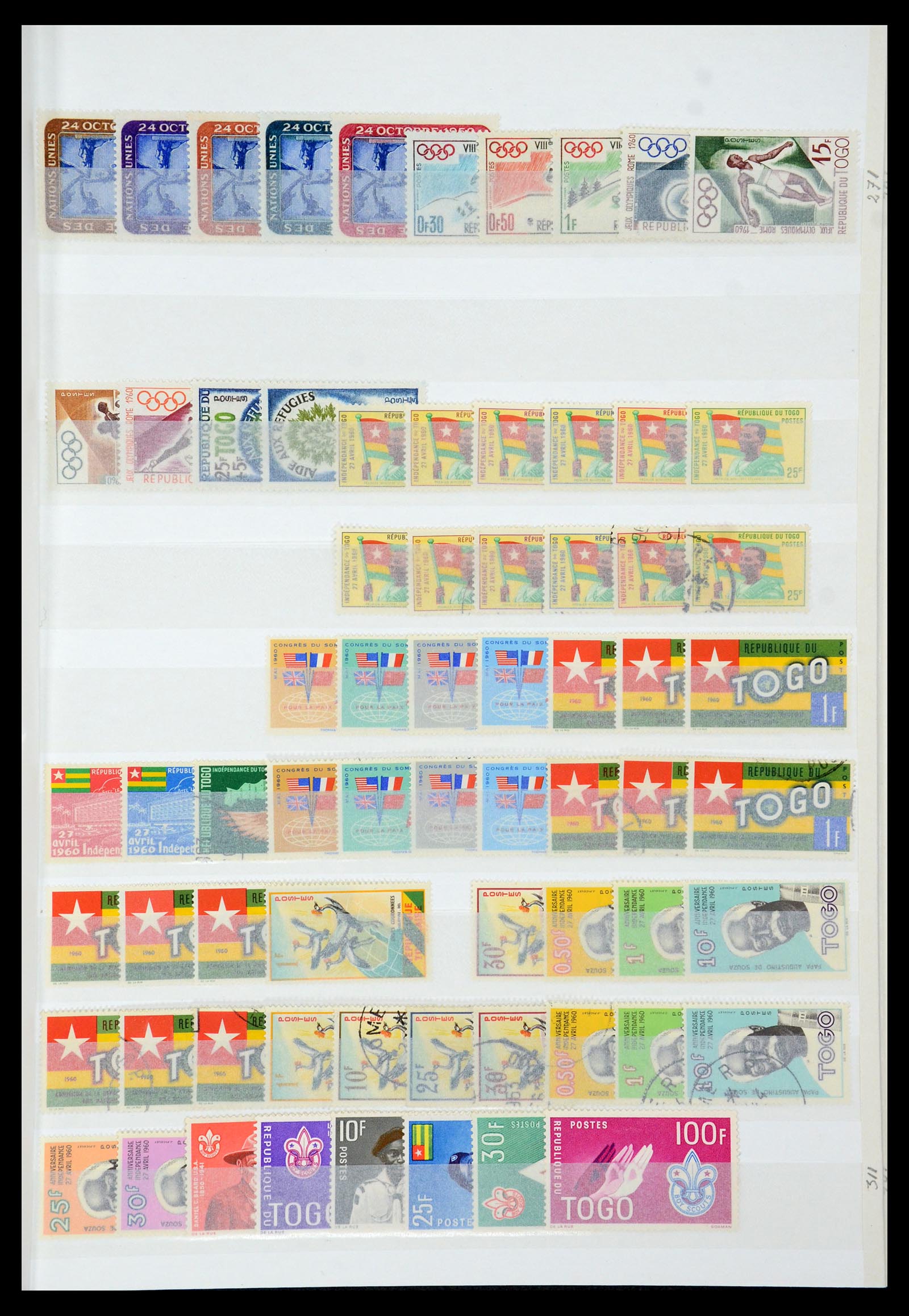 35279 007 - Postzegelverzameling 35279 Togo 1916-1990.