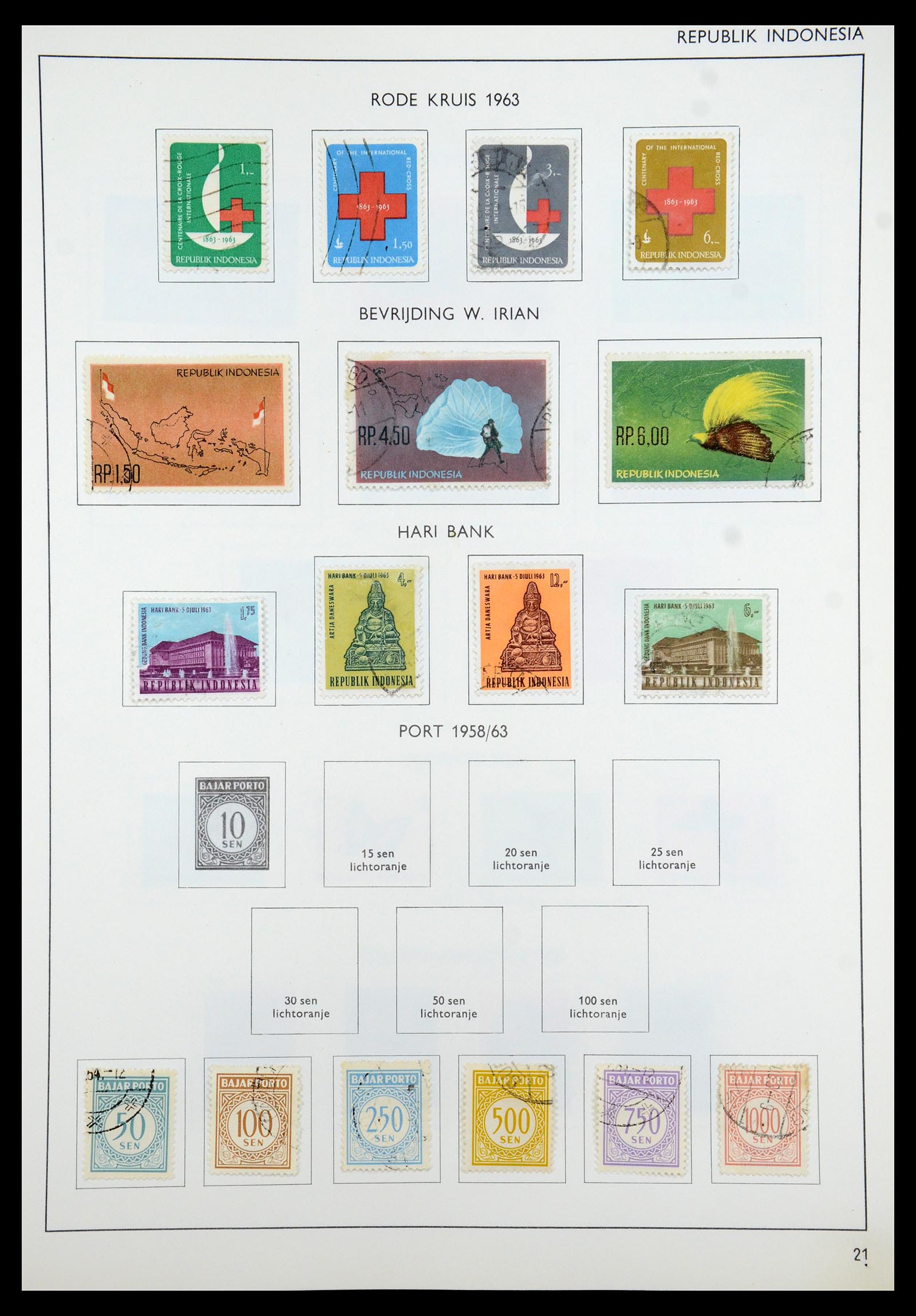 35285 054 - Postzegelverzameling 35285 Overzeese gebiedsdelen 1870-1983.