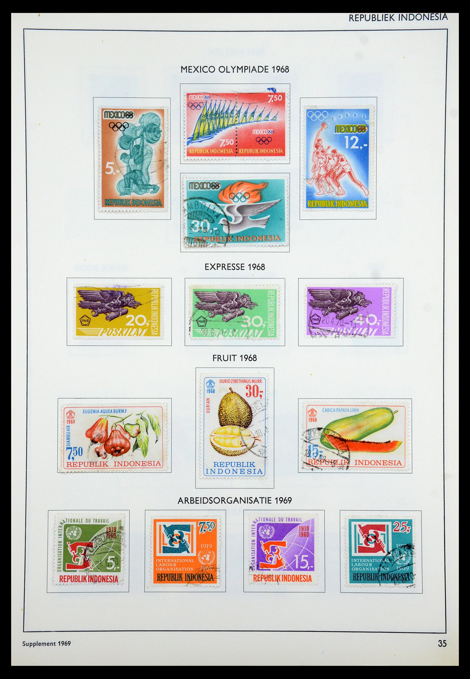 35285 068 - Postzegelverzameling 35285 Overzeese gebiedsdelen 1870-1983.
