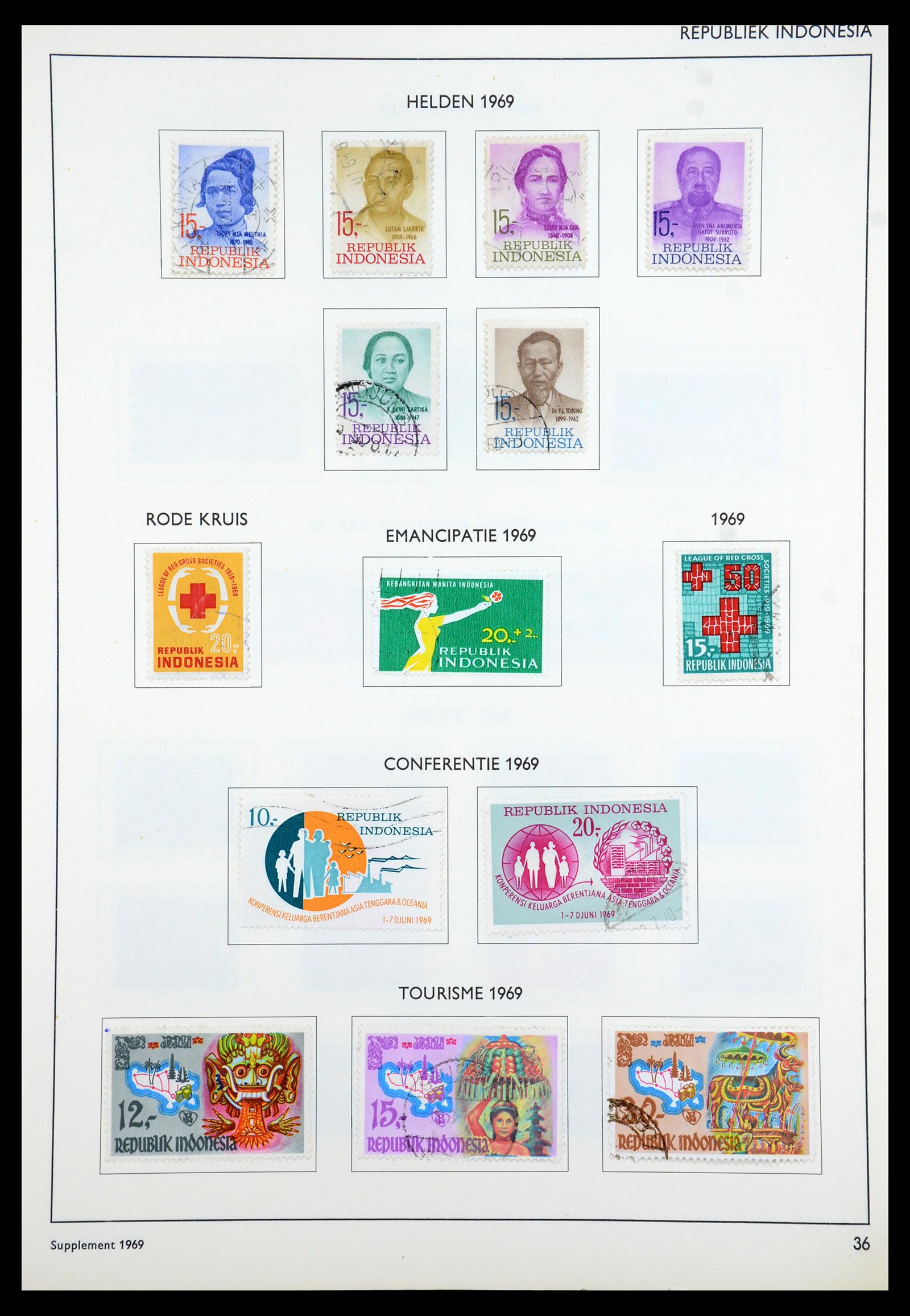 35285 069 - Postzegelverzameling 35285 Overzeese gebiedsdelen 1870-1983.
