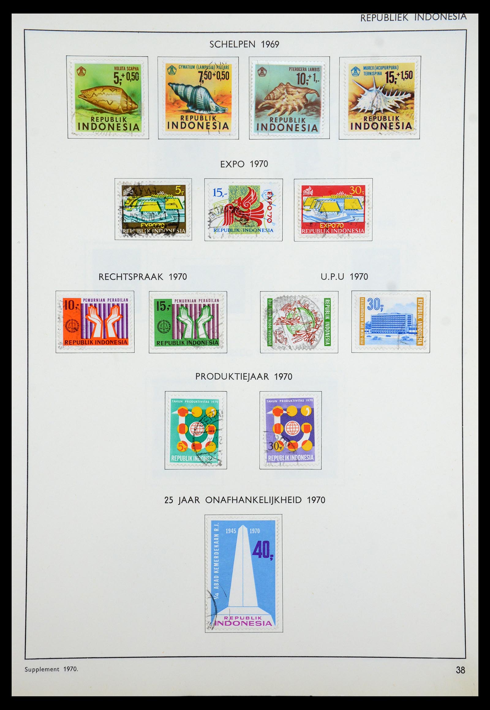 35285 071 - Stamp Collection 35285 Dutch territories 1870-1983.