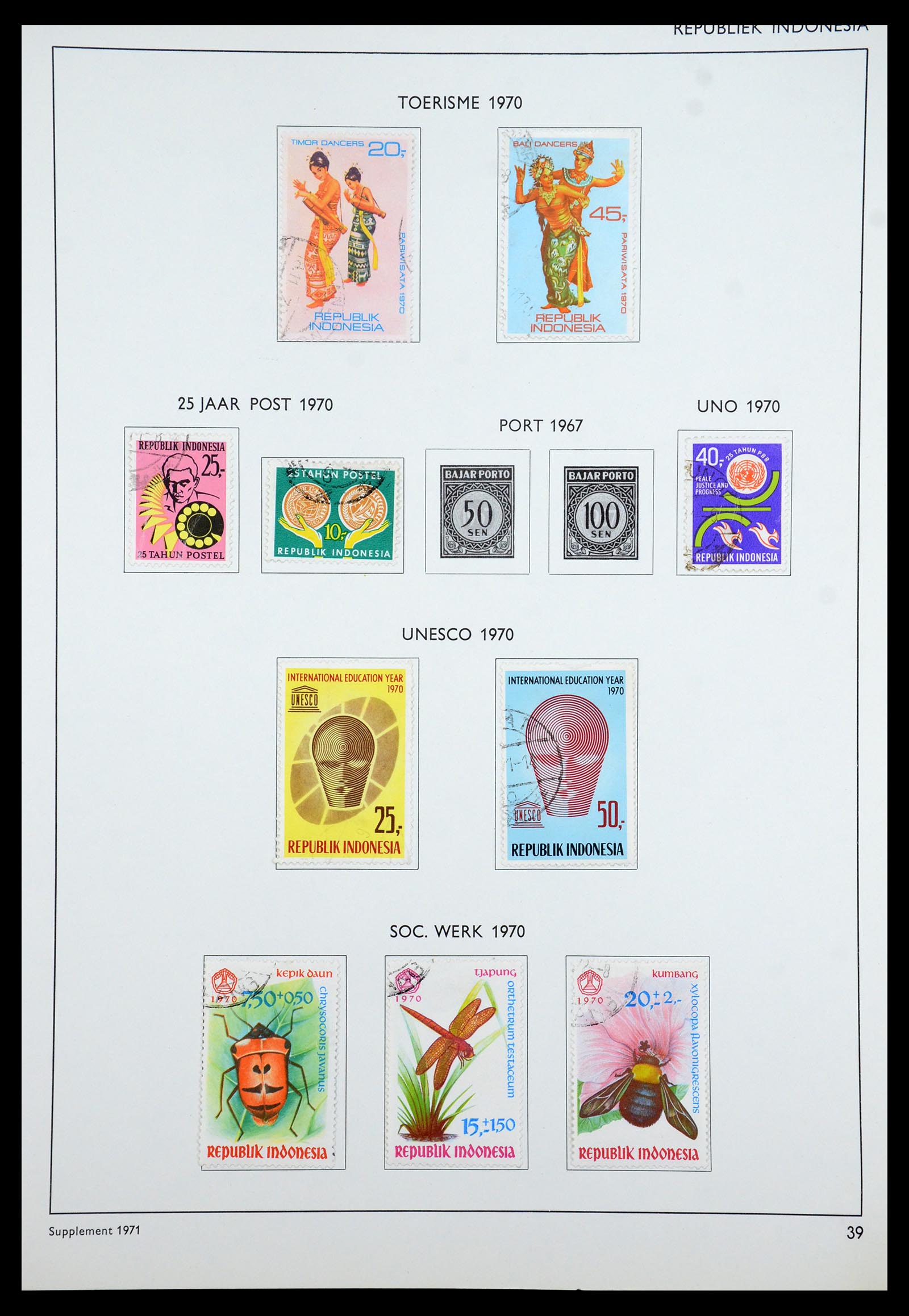 35285 072 - Postzegelverzameling 35285 Overzeese gebiedsdelen 1870-1983.