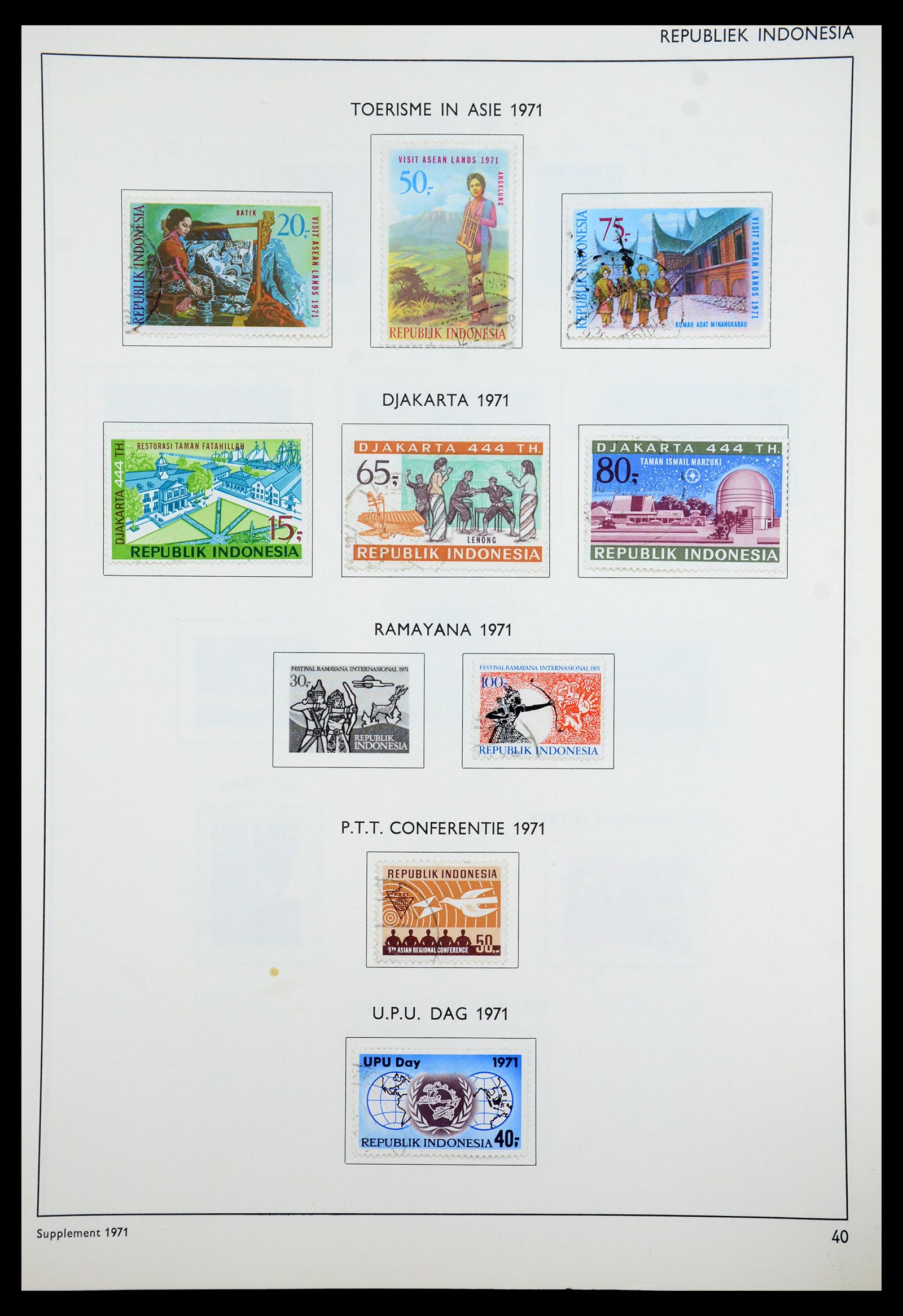 35285 073 - Stamp Collection 35285 Dutch territories 1870-1983.