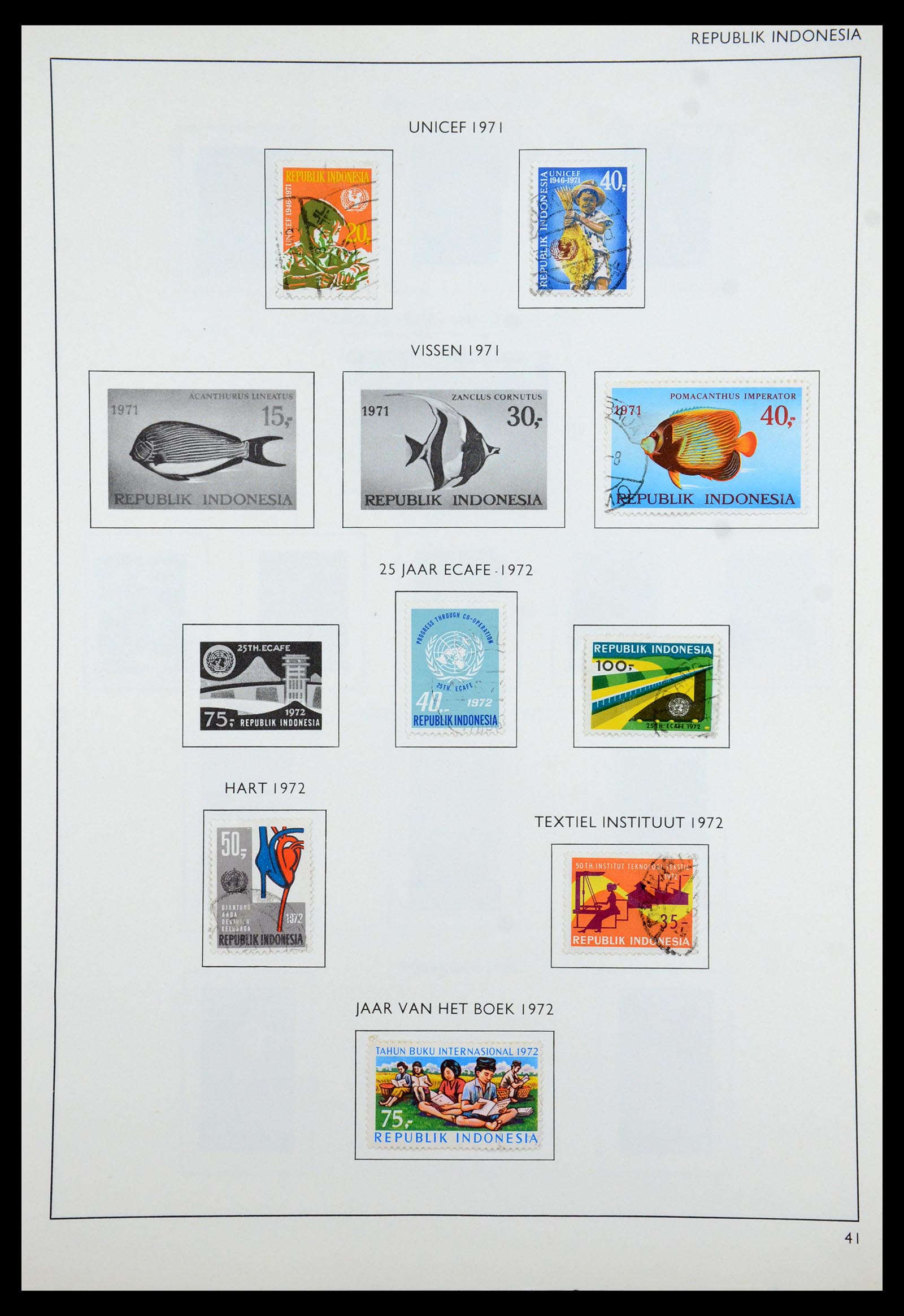 35285 074 - Postzegelverzameling 35285 Overzeese gebiedsdelen 1870-1983.