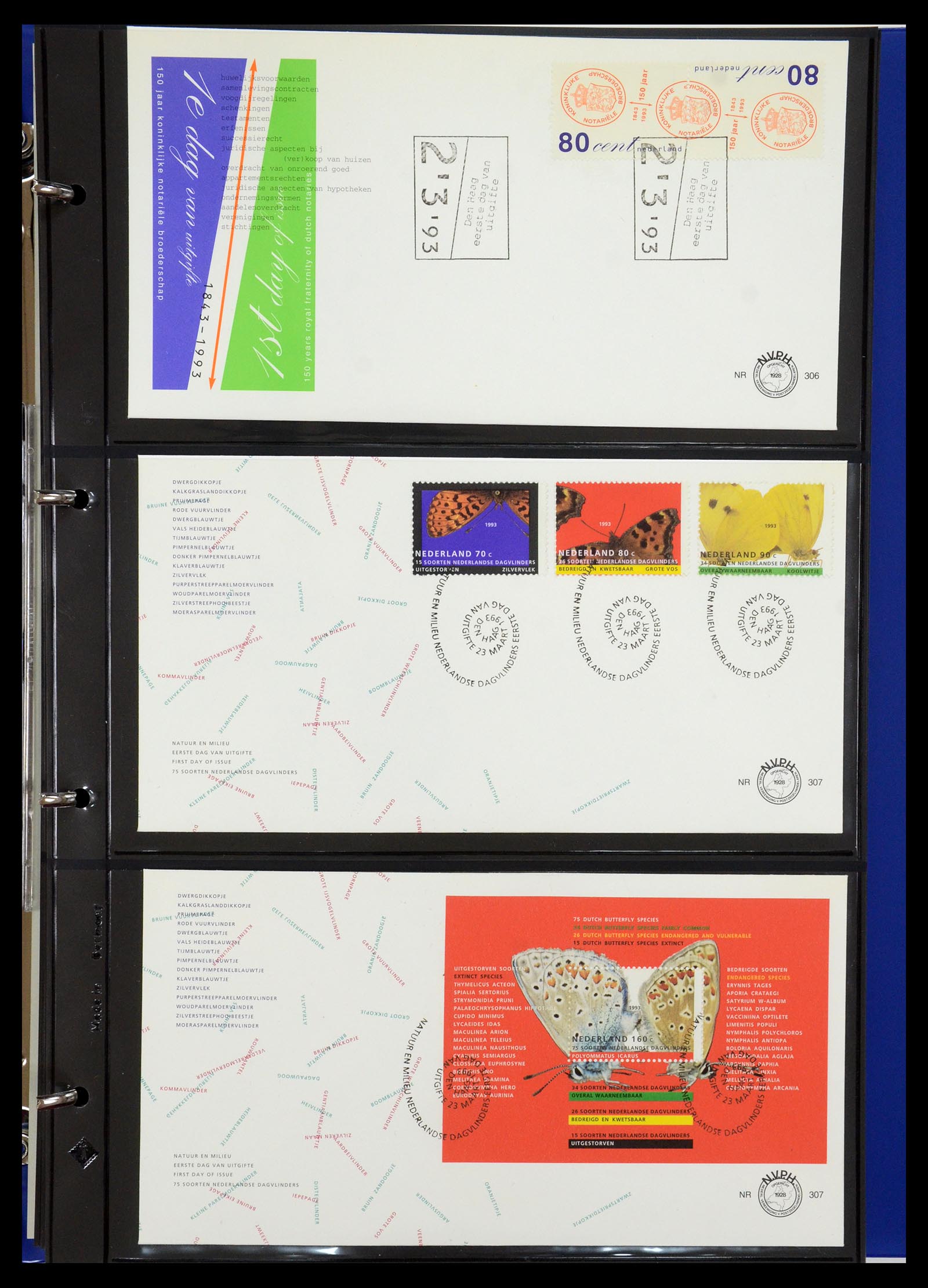 35287 001 - Postzegelverzameling 35287 Nederland FDC's 1993-2013.