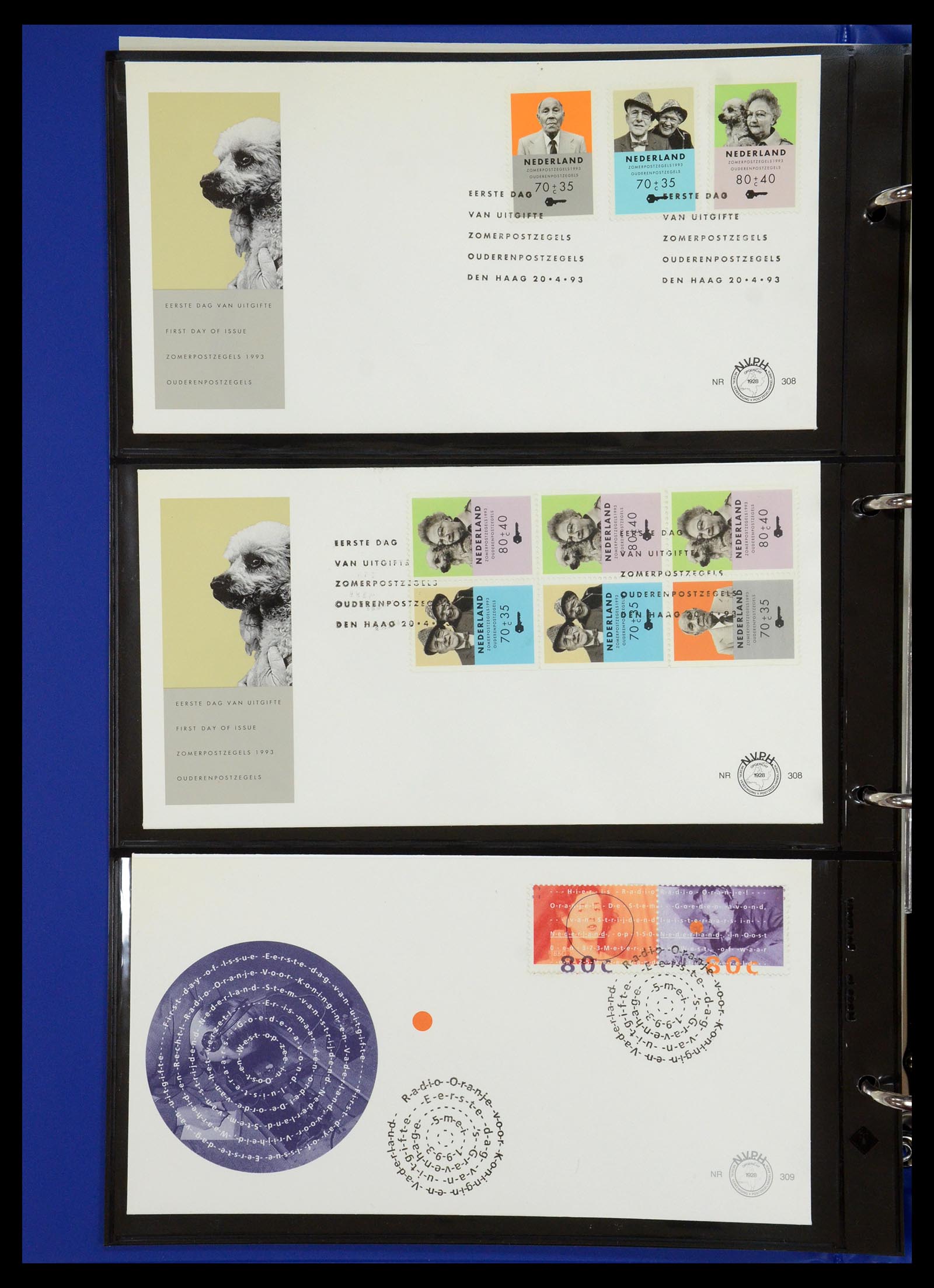 35287 002 - Postzegelverzameling 35287 Nederland FDC's 1993-2013.