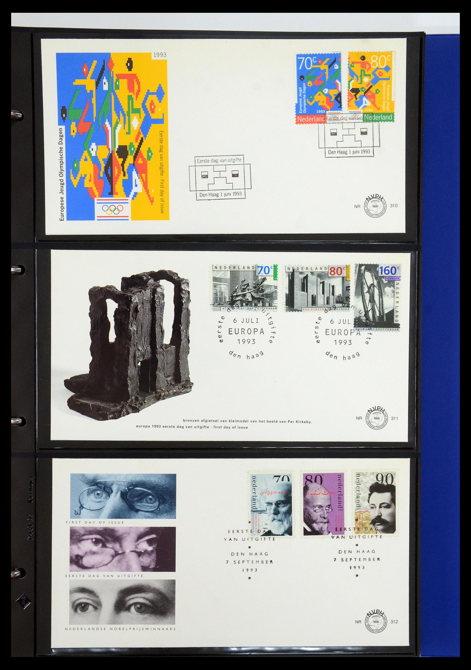 35287 003 - Postzegelverzameling 35287 Nederland FDC's 1993-2013.