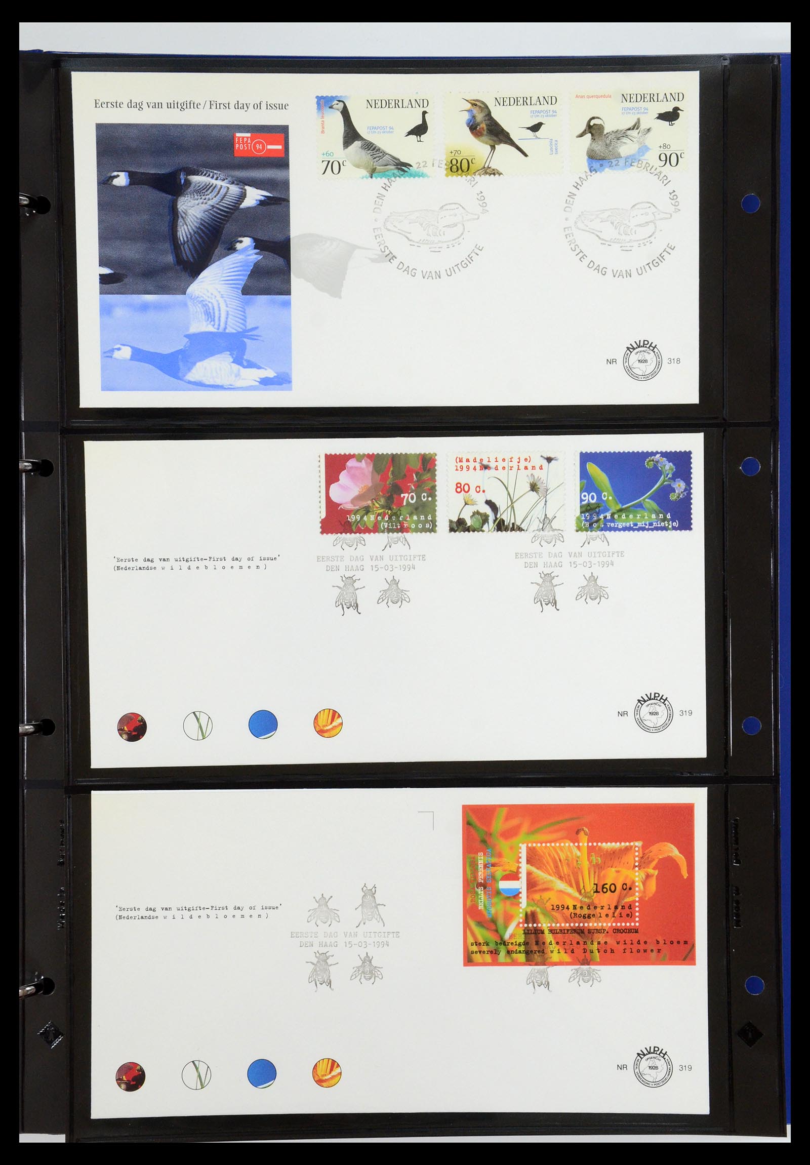 35287 006 - Postzegelverzameling 35287 Nederland FDC's 1993-2013.
