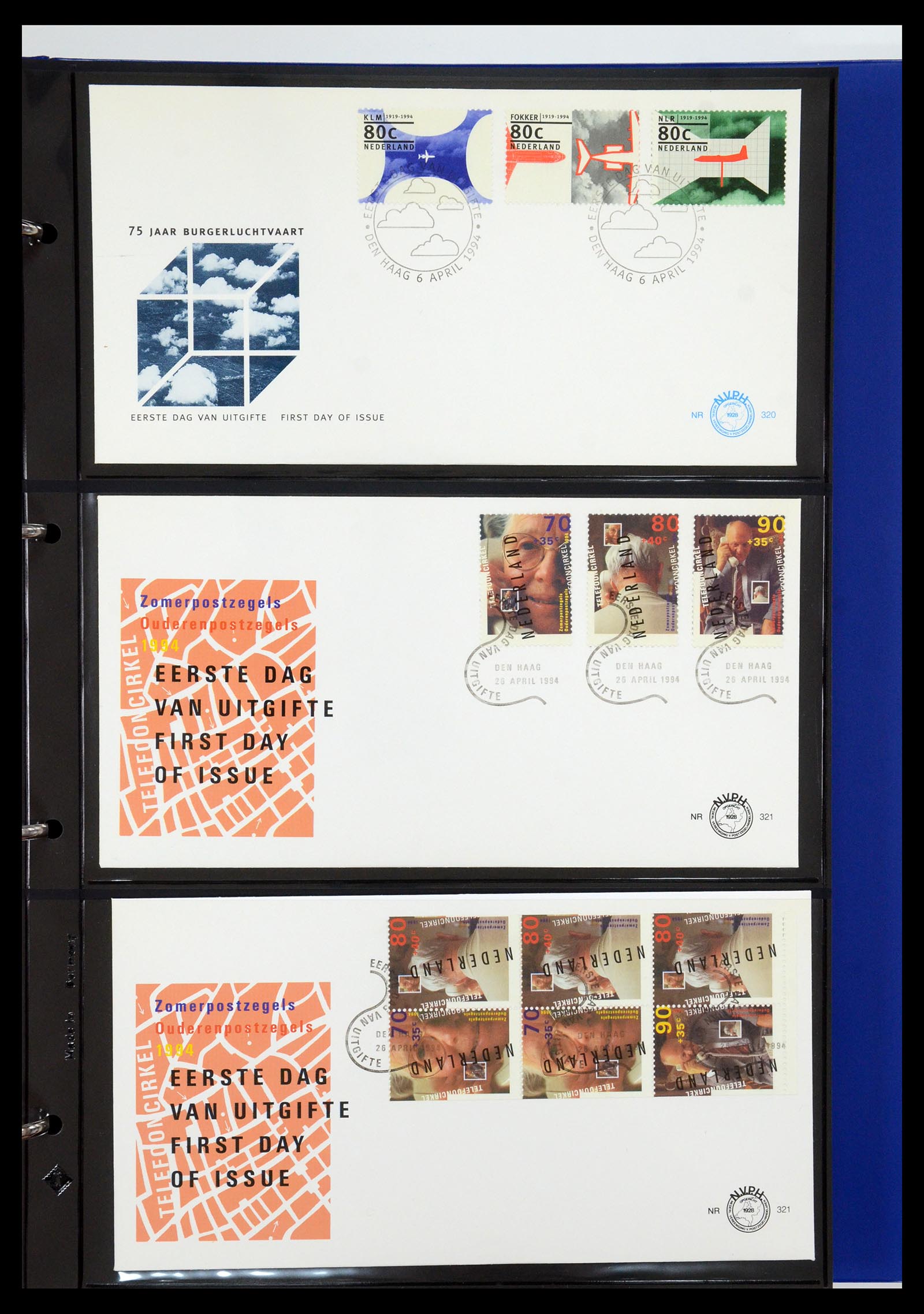 35287 007 - Postzegelverzameling 35287 Nederland FDC's 1993-2013.