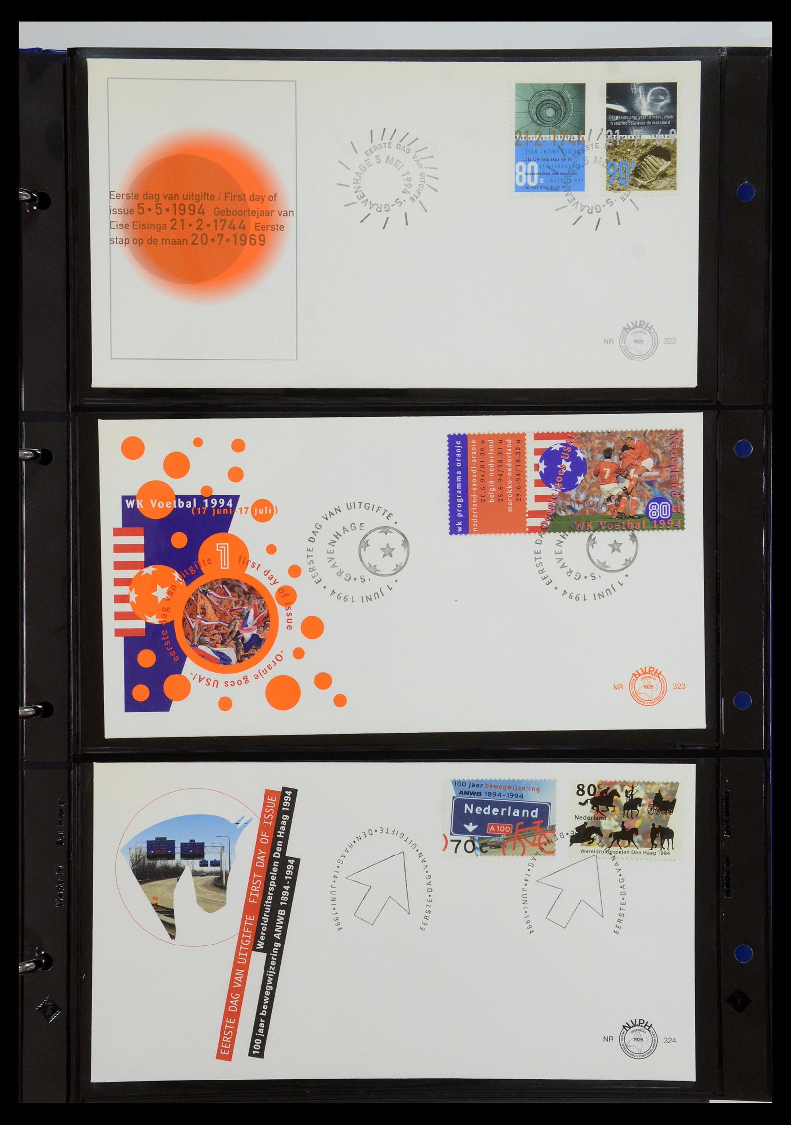 35287 008 - Postzegelverzameling 35287 Nederland FDC's 1993-2013.