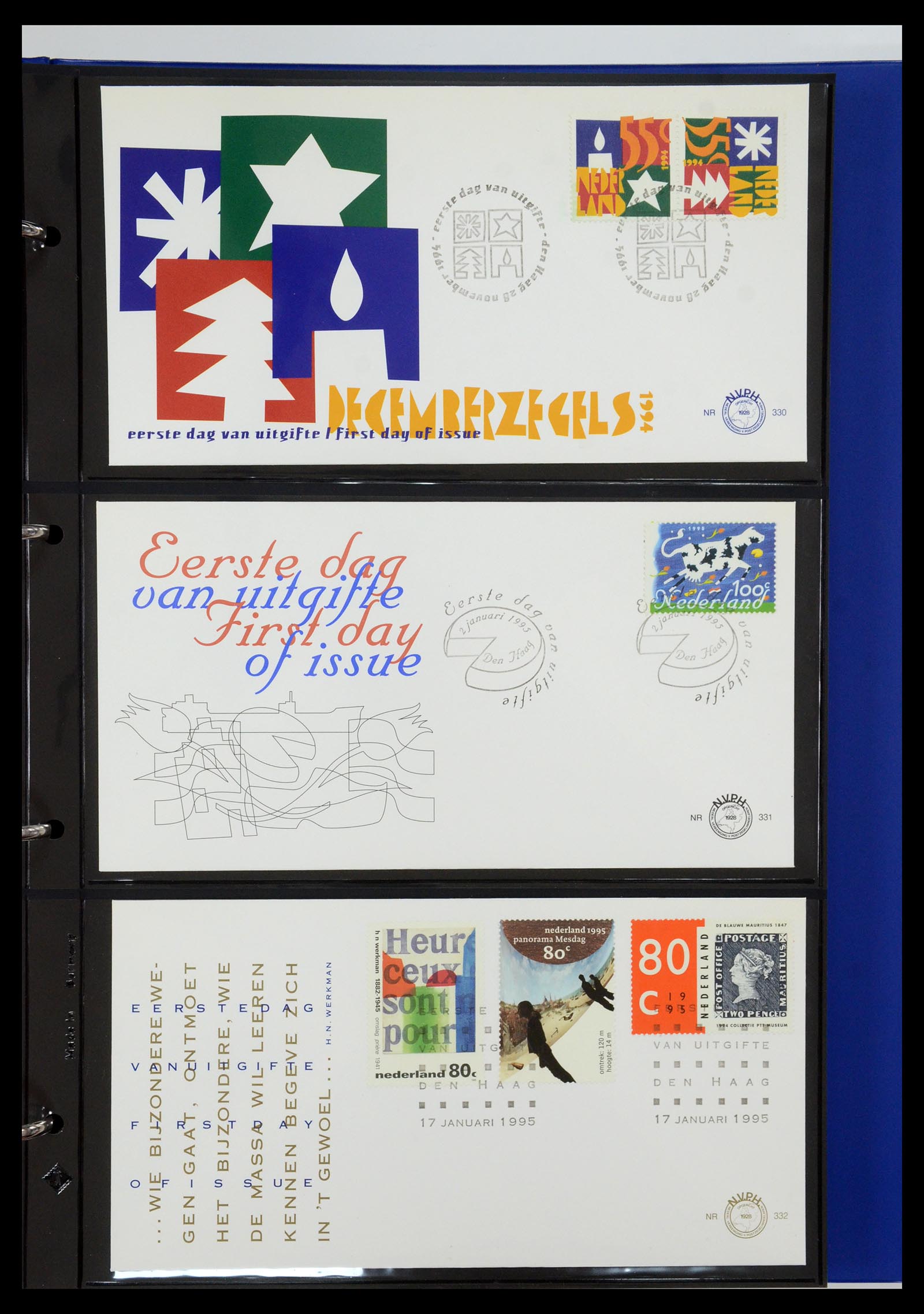 35287 011 - Postzegelverzameling 35287 Nederland FDC's 1993-2013.