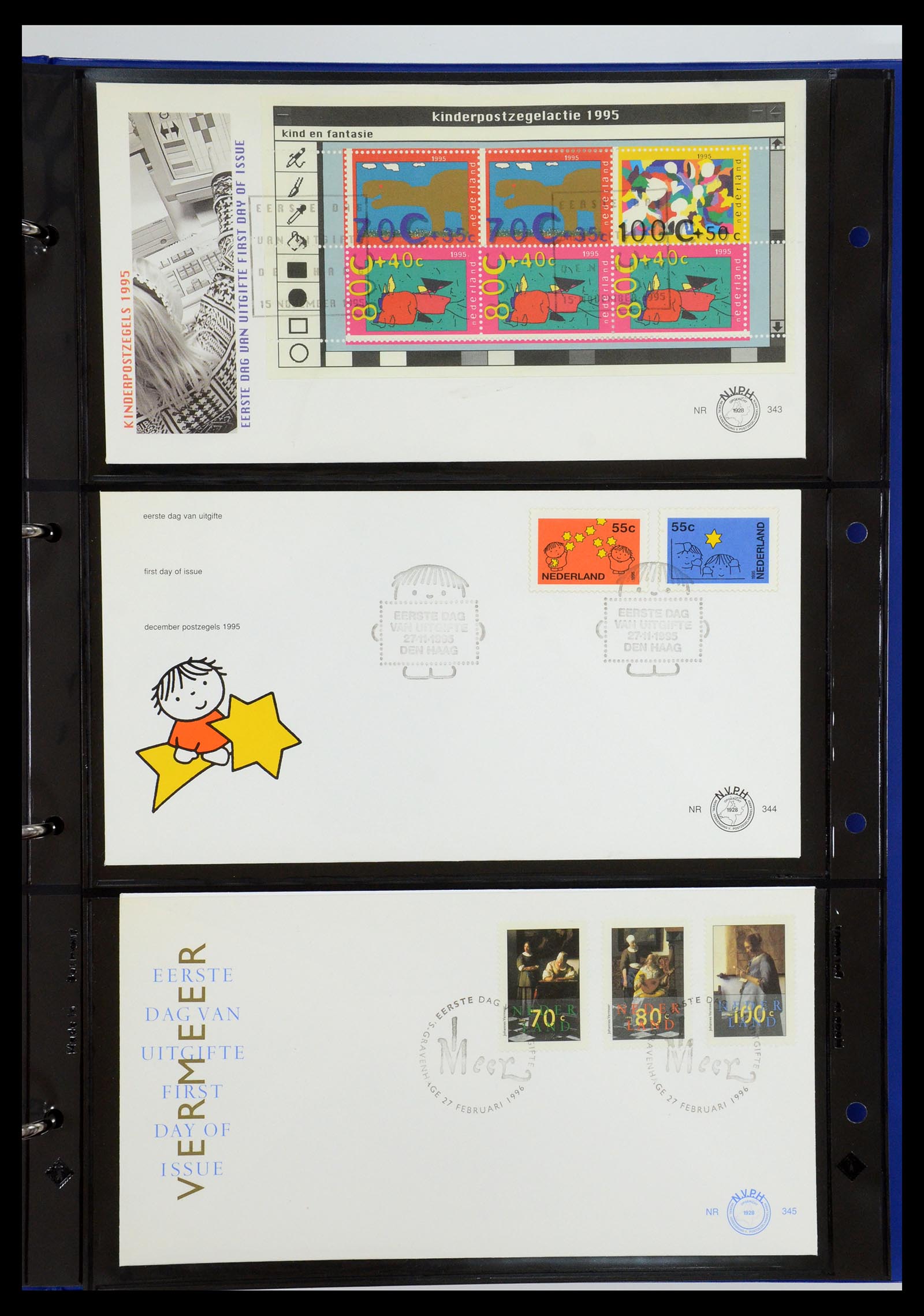 35287 016 - Postzegelverzameling 35287 Nederland FDC's 1993-2013.