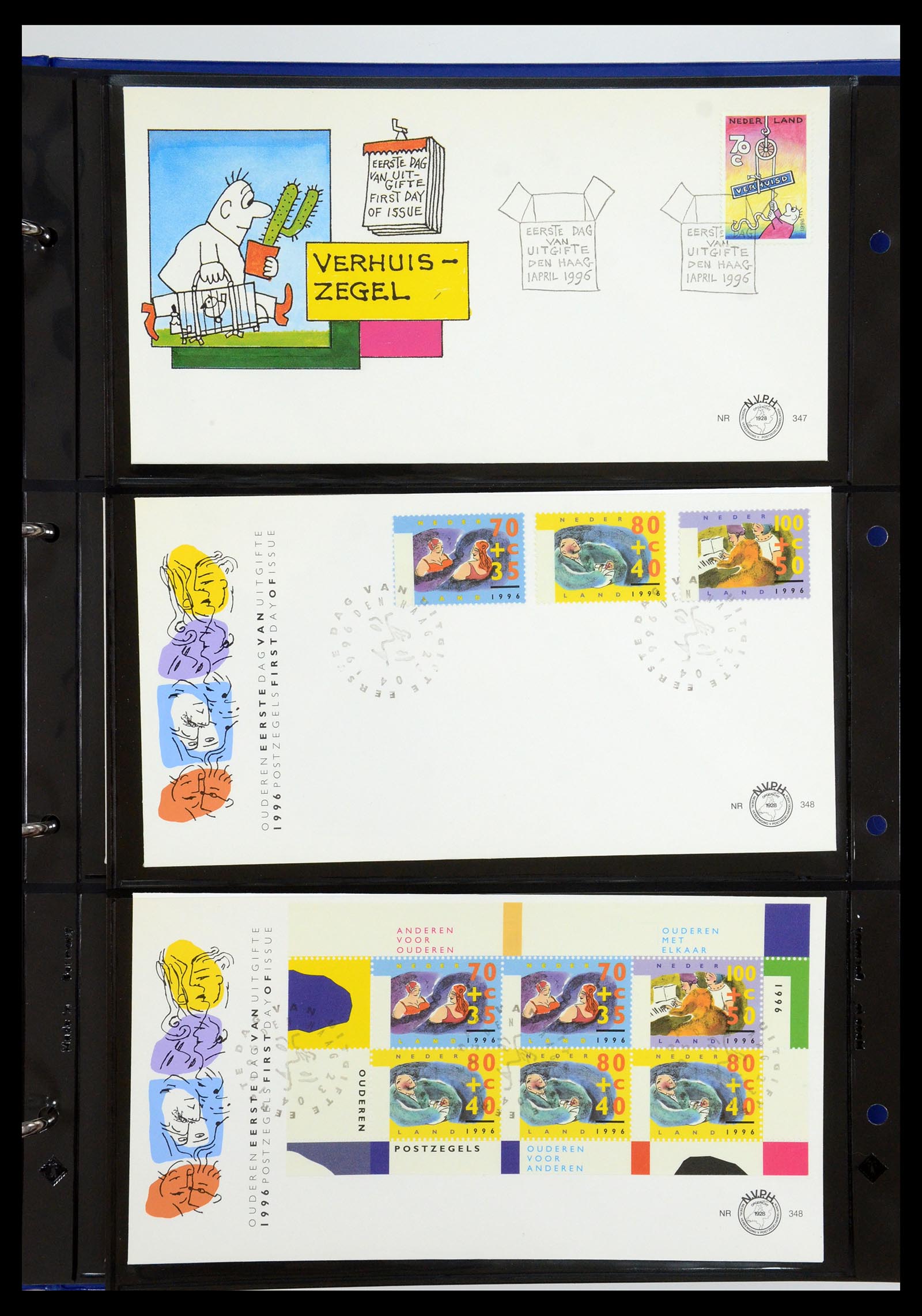 35287 018 - Postzegelverzameling 35287 Nederland FDC's 1993-2013.