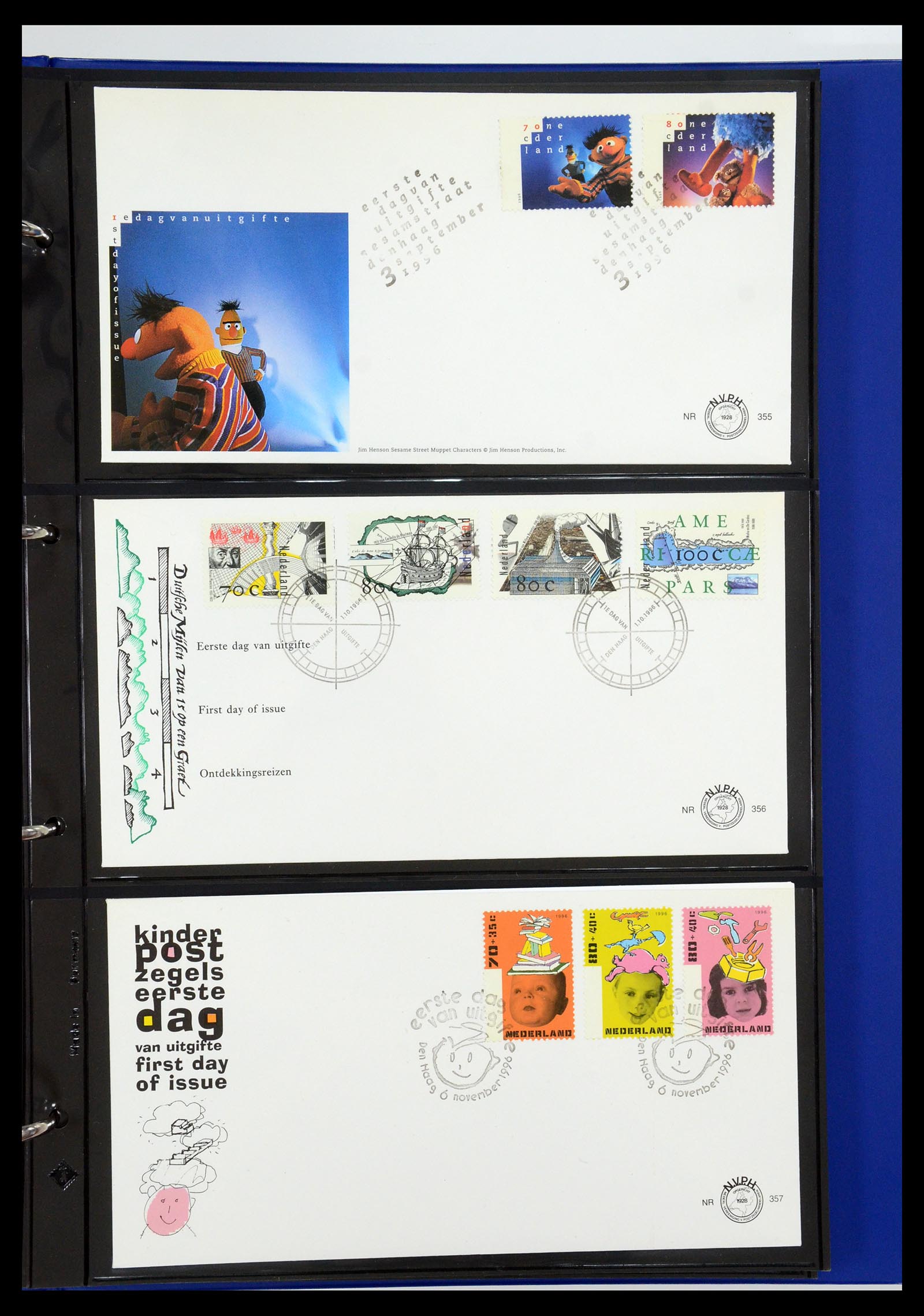 35287 021 - Postzegelverzameling 35287 Nederland FDC's 1993-2013.