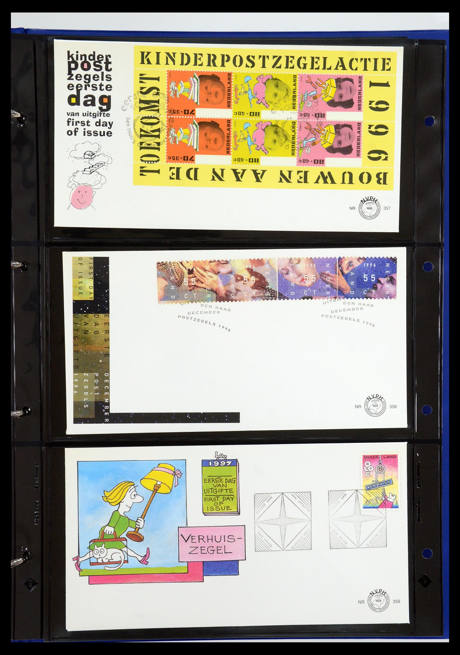 35287 022 - Postzegelverzameling 35287 Nederland FDC's 1993-2013.