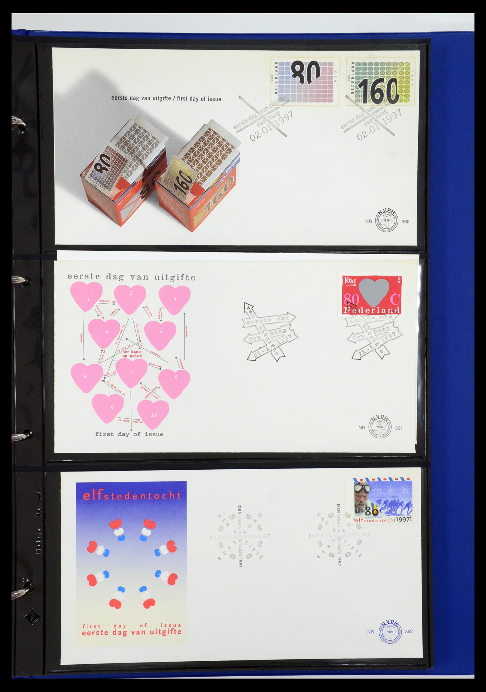 35287 023 - Postzegelverzameling 35287 Nederland FDC's 1993-2013.