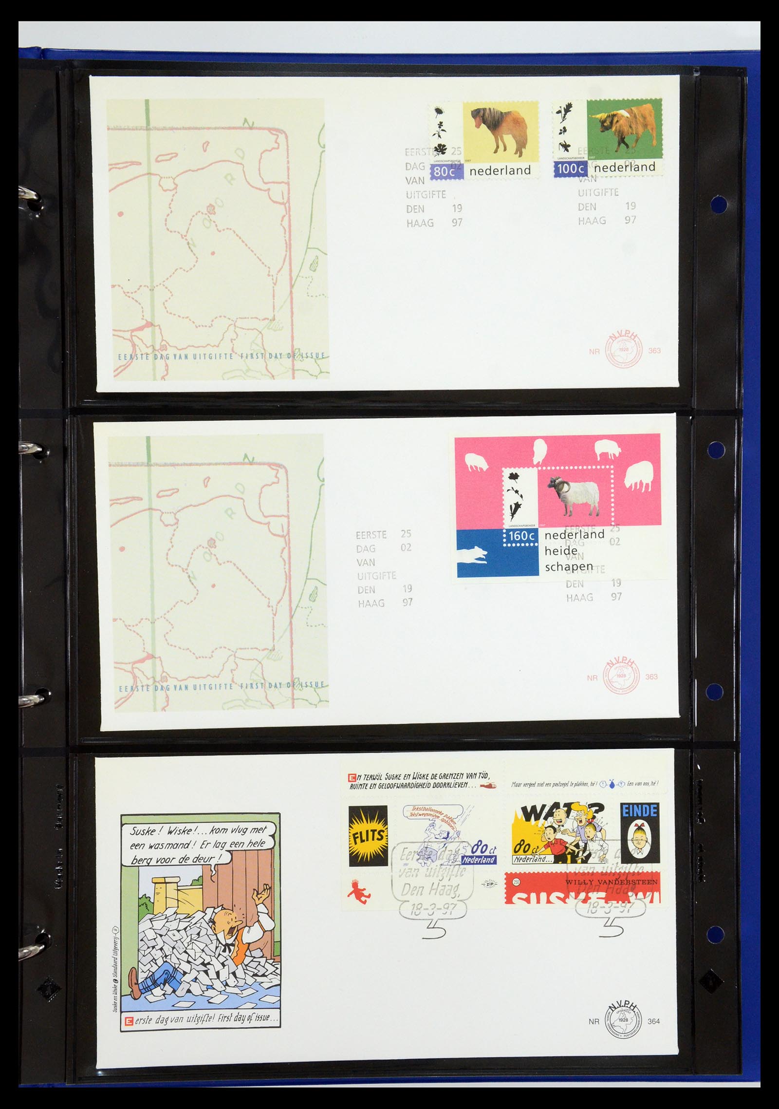 35287 024 - Postzegelverzameling 35287 Nederland FDC's 1993-2013.