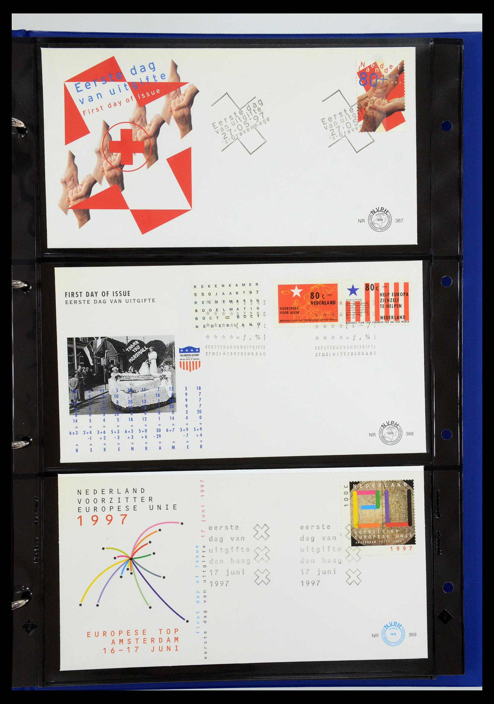 35287 026 - Postzegelverzameling 35287 Nederland FDC's 1993-2013.