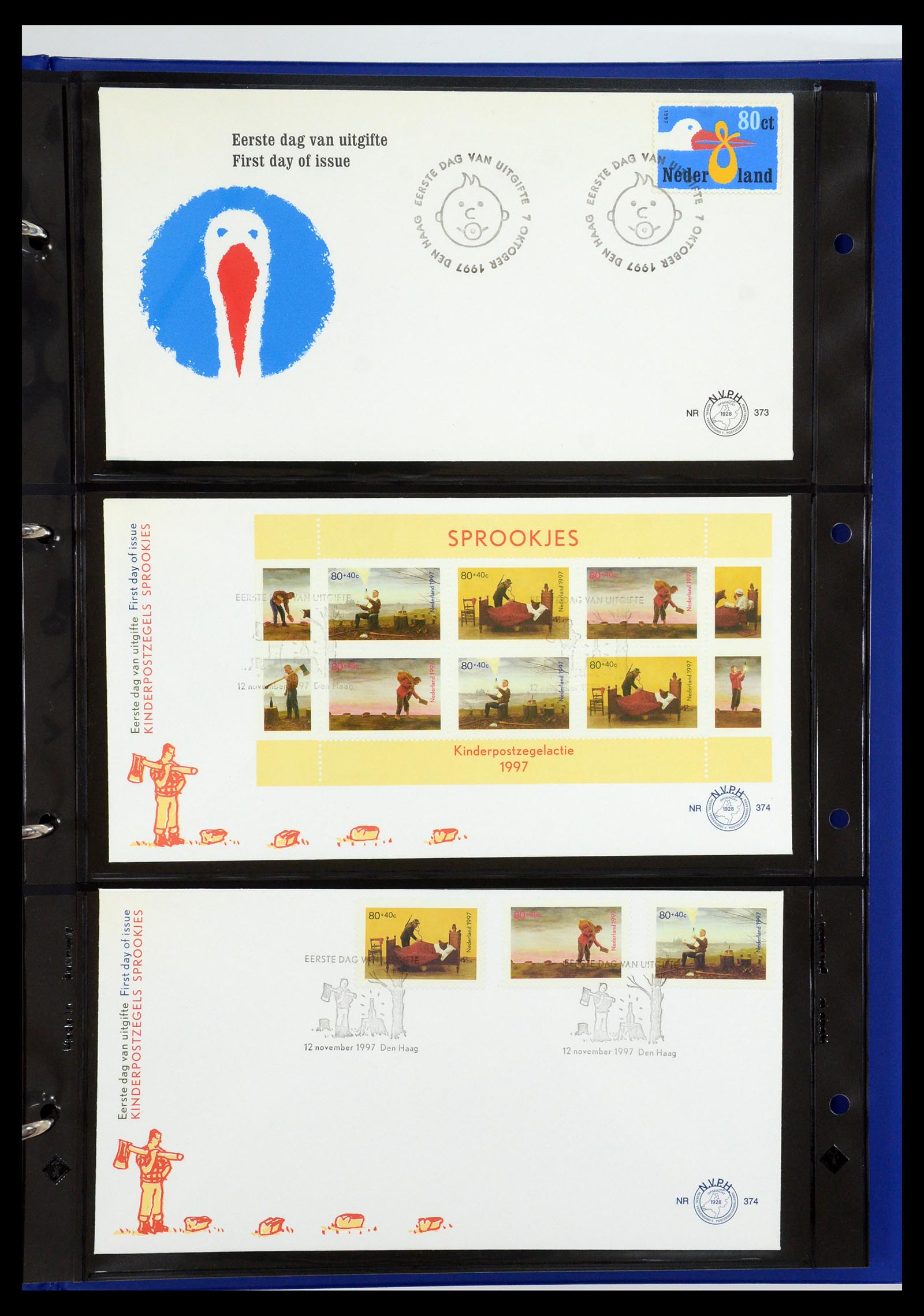 35287 028 - Postzegelverzameling 35287 Nederland FDC's 1993-2013.