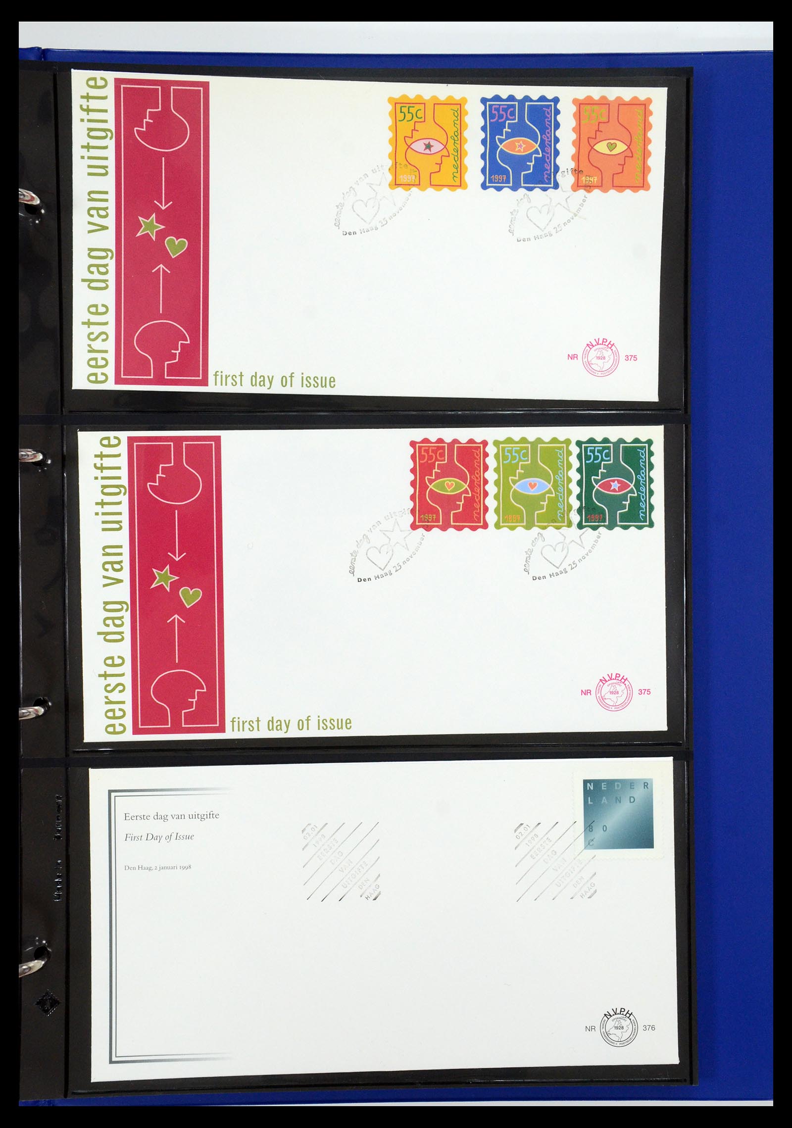 35287 029 - Postzegelverzameling 35287 Nederland FDC's 1993-2013.