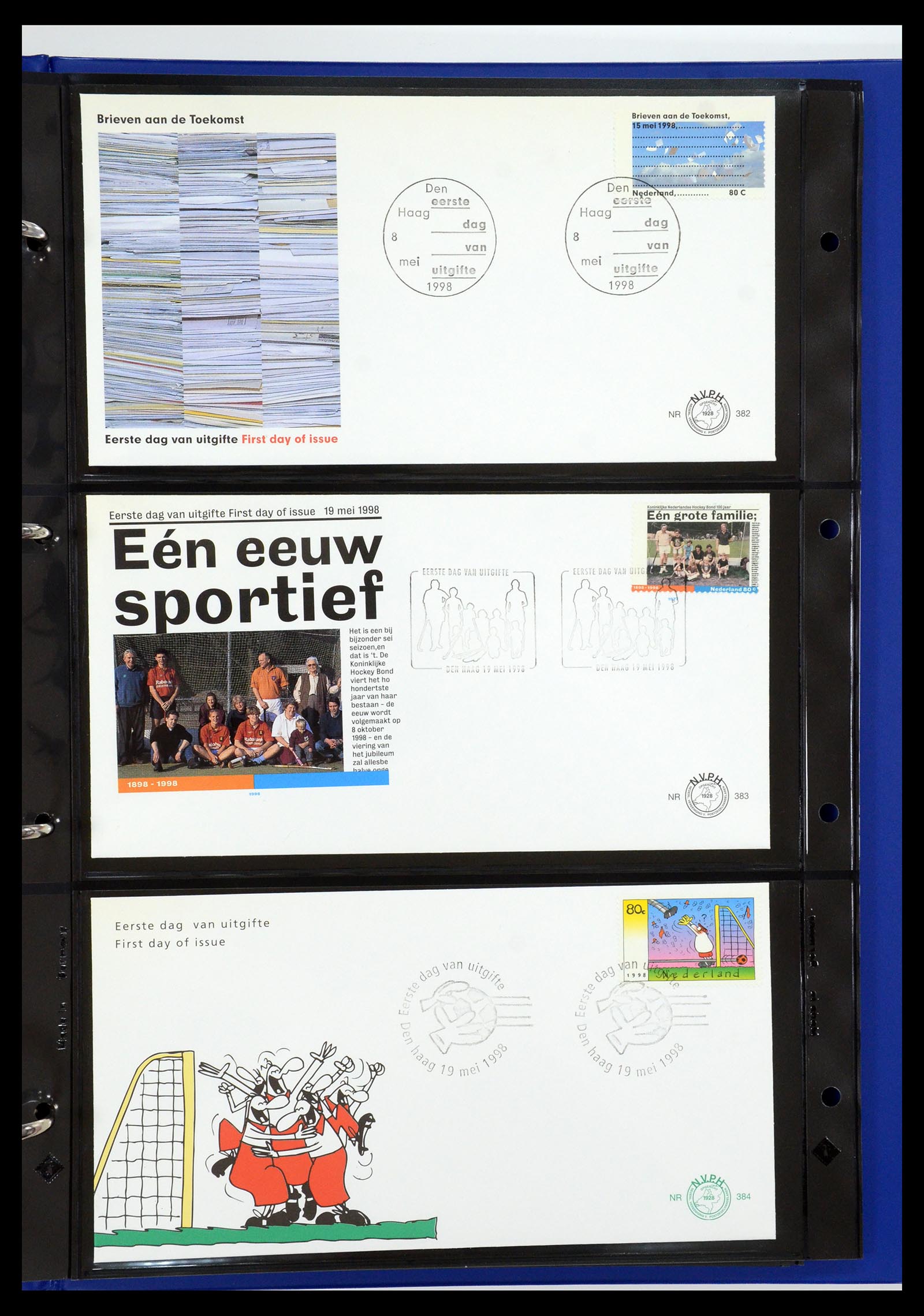 35287 032 - Postzegelverzameling 35287 Nederland FDC's 1993-2013.
