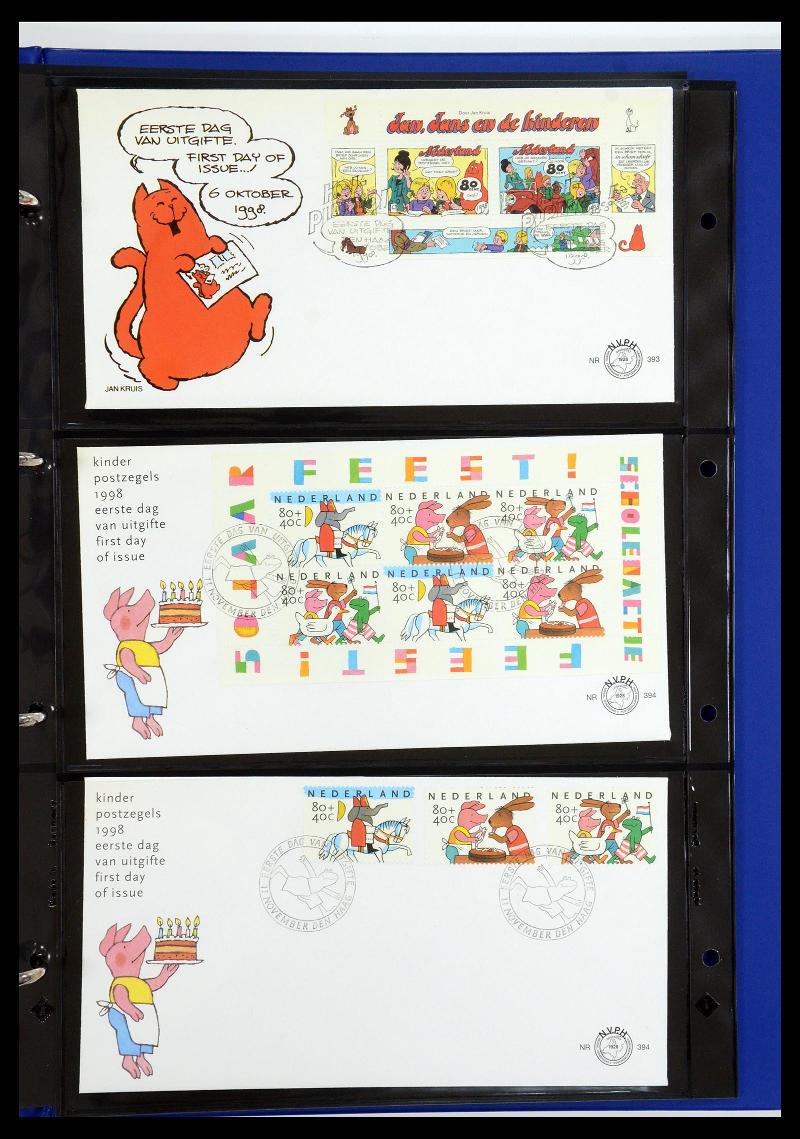 35287 036 - Postzegelverzameling 35287 Nederland FDC's 1993-2013.