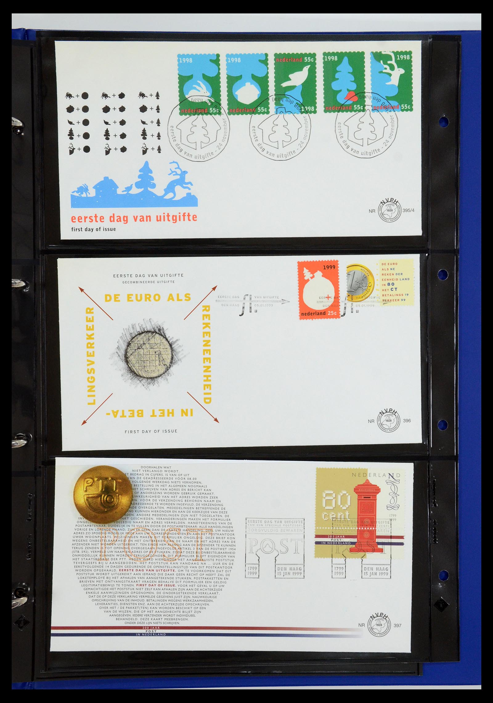 35287 038 - Postzegelverzameling 35287 Nederland FDC's 1993-2013.